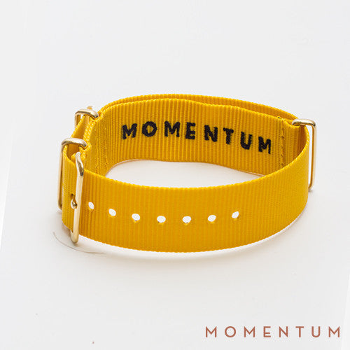 Nato Strap Yellow - Momentum Dubai