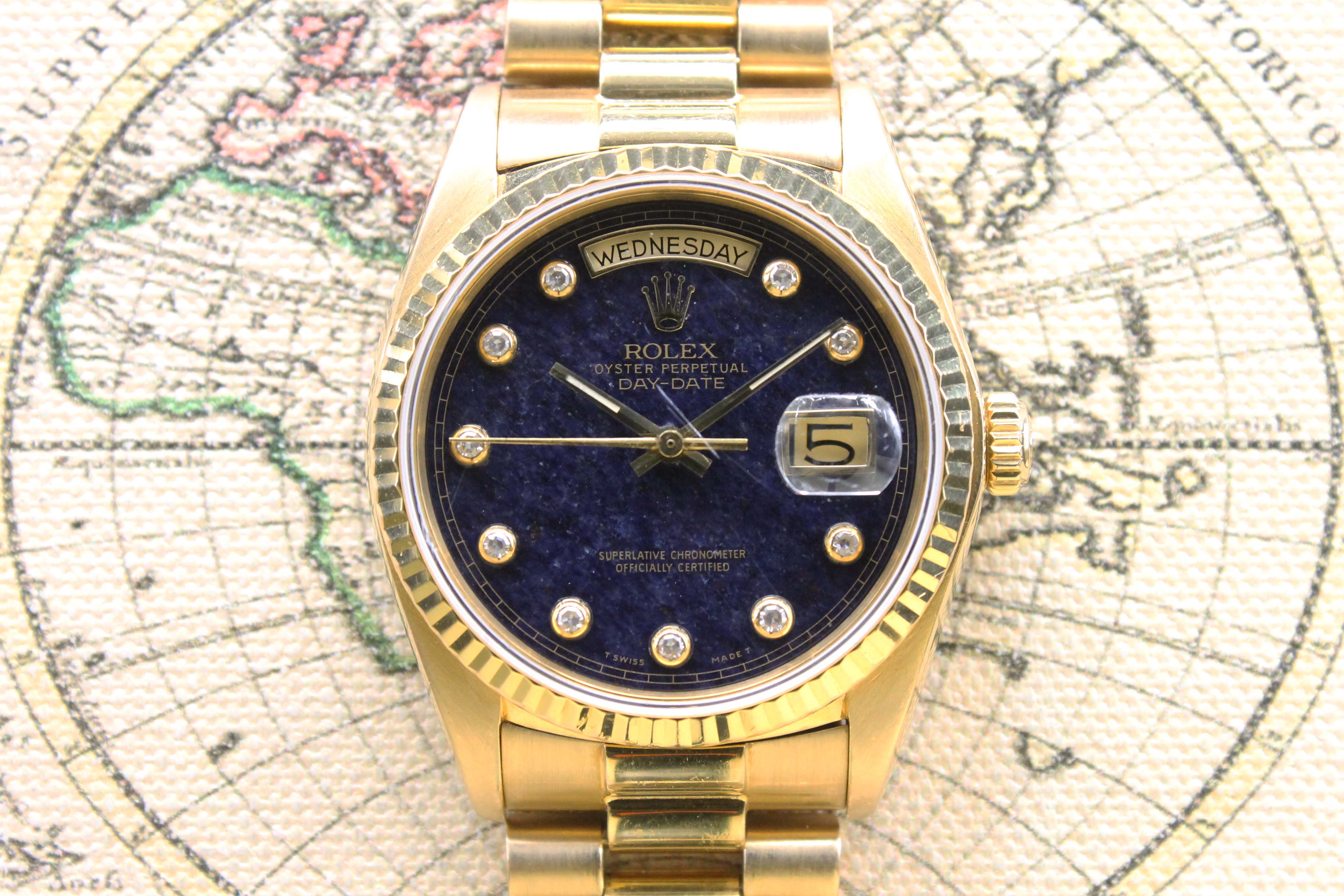 1980 Rolex Day Date Aventurine Pinball Dial Ref. 18038