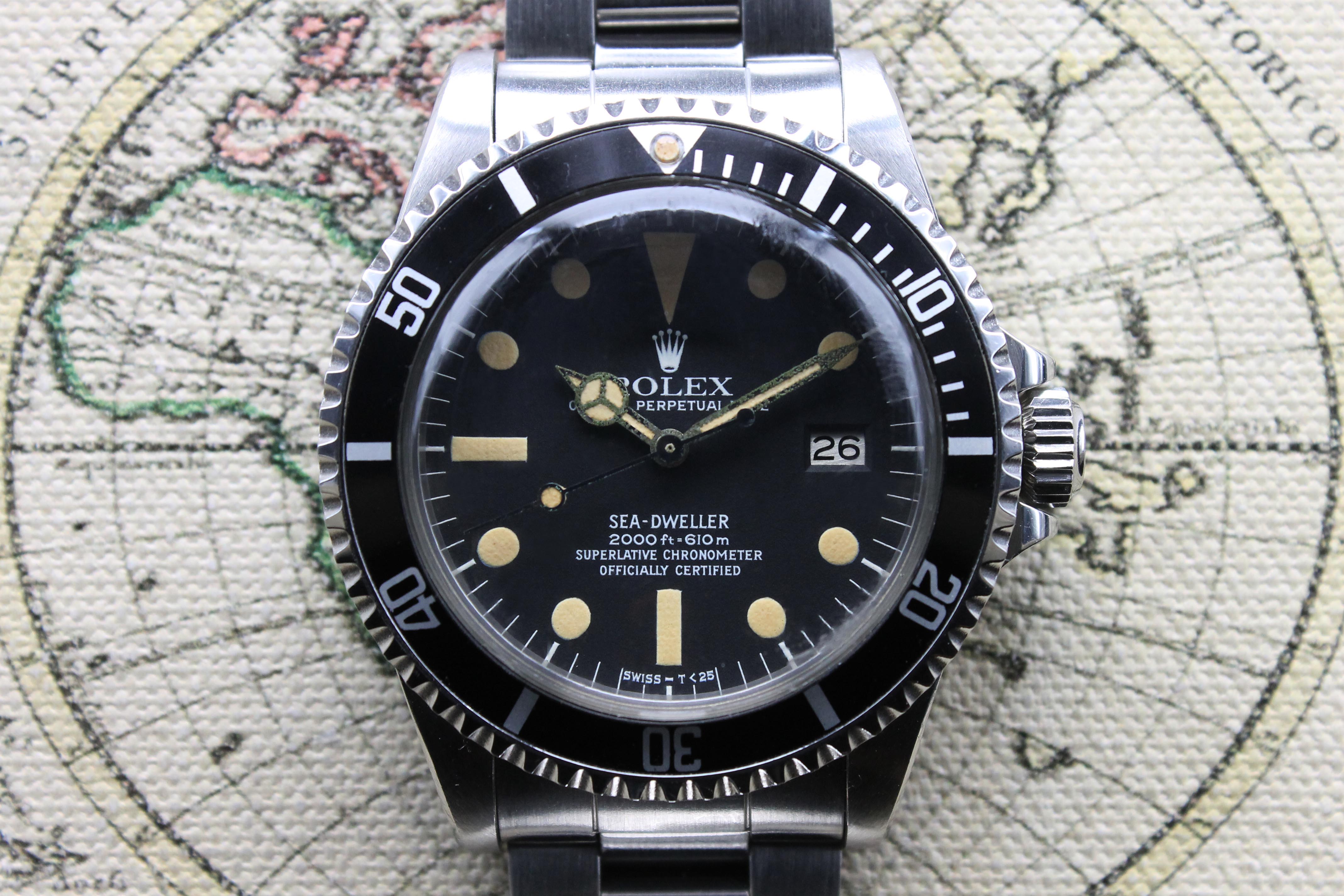 1978 Rolex Sea Dweller Great White Unpolished, like new Ref. 1665 (Full Set with Invoice)