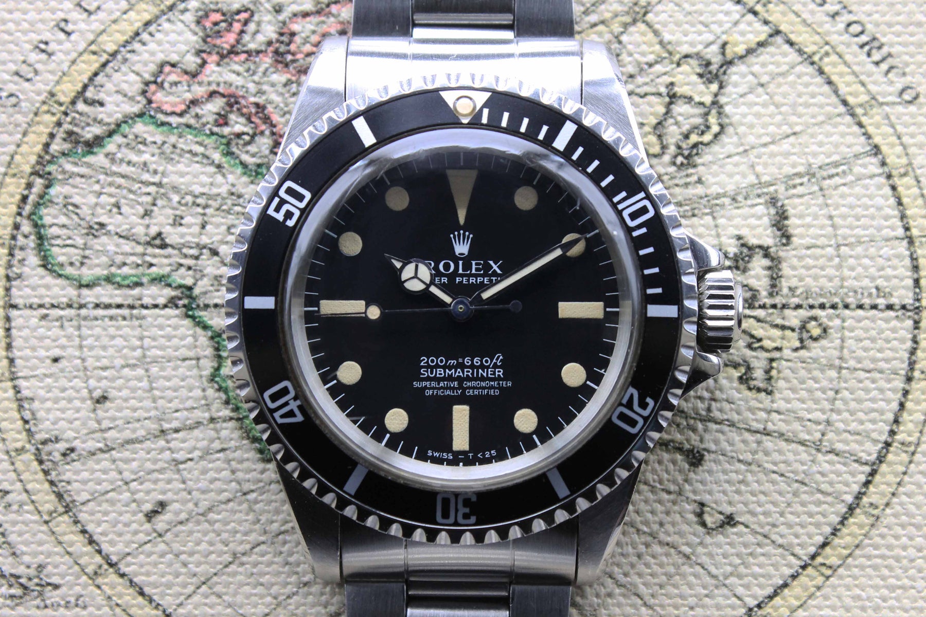 1968 Rolex Submariner Meters First Unpolished and Mint Ref. 5512