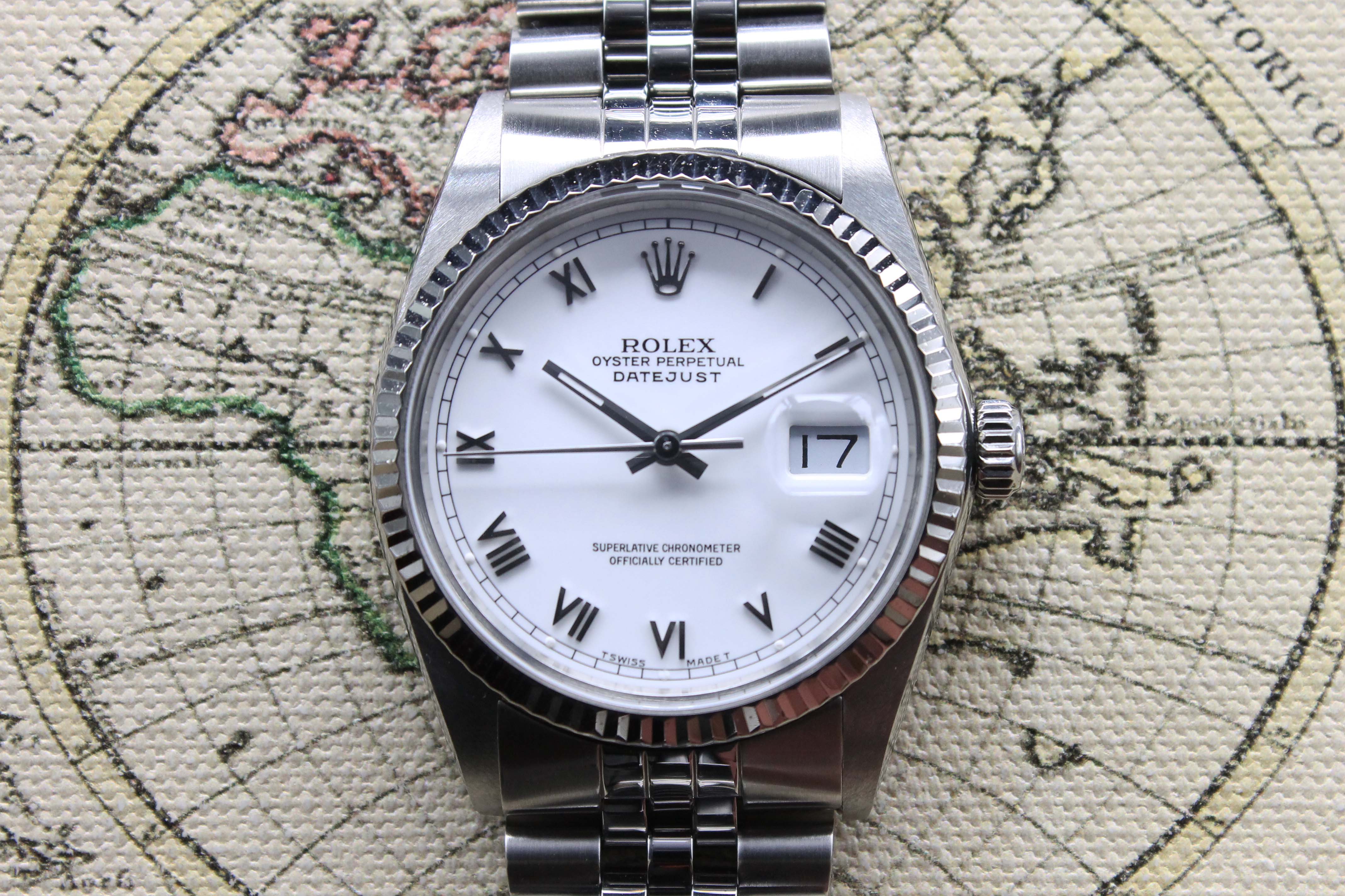 1987 Rolex Datejust White Roman Dial Ref. 16014