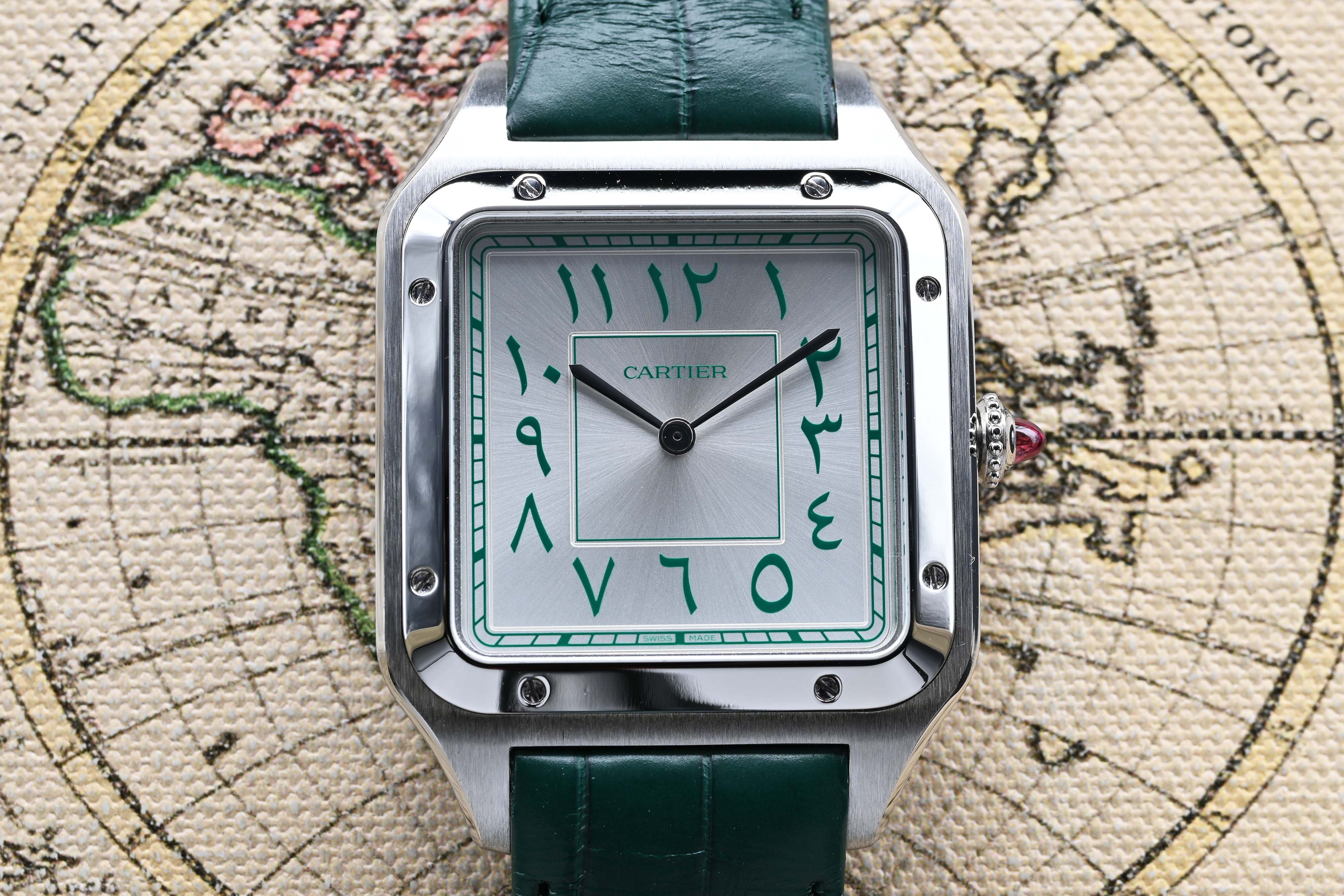 2022 Cartier Santos Dumont Platinum Middle East Limited Edition Ref. WGSA0060 (New-Full Set)