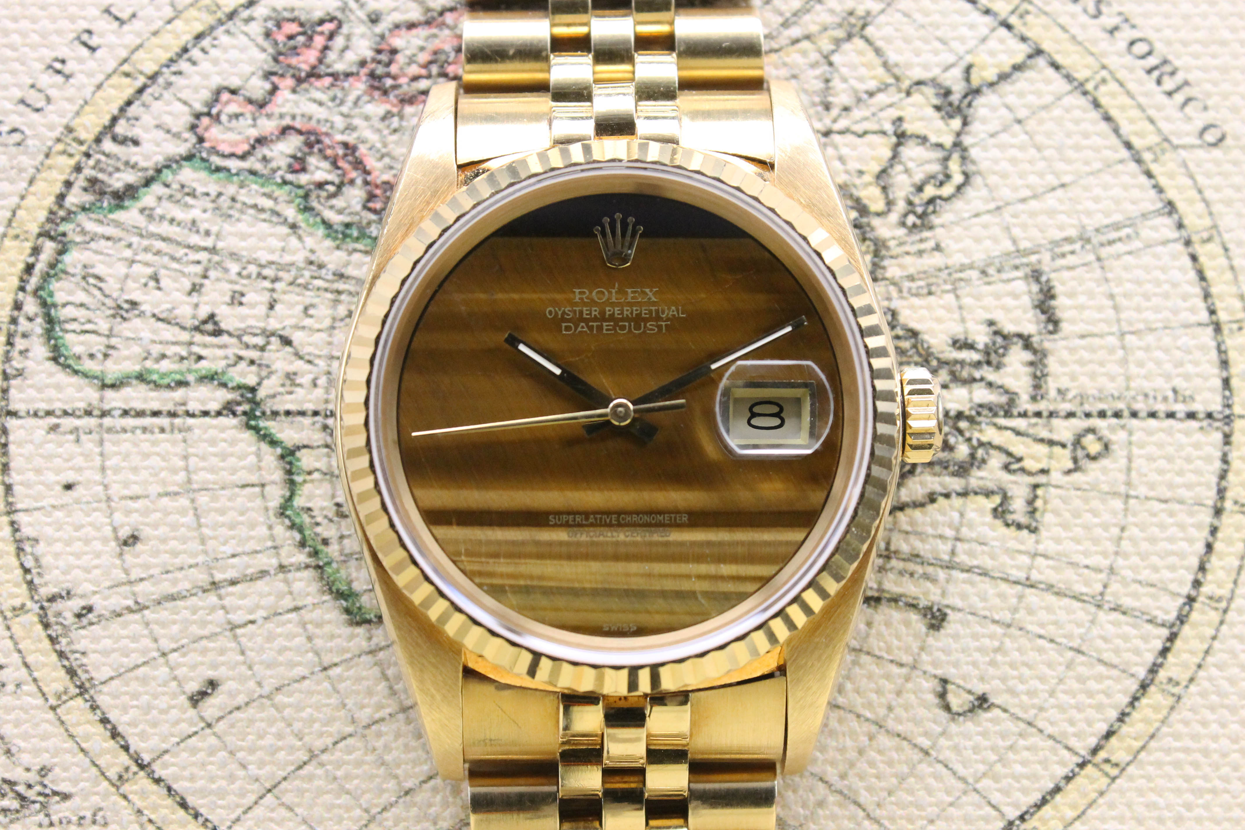 1985 Rolex Datejust Tiger Eye Ref. 16018 (with Certificate)