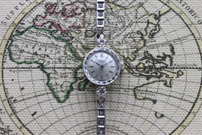 1960's Universal Geneve Cocktail Watch 14K Diamonds Ladies