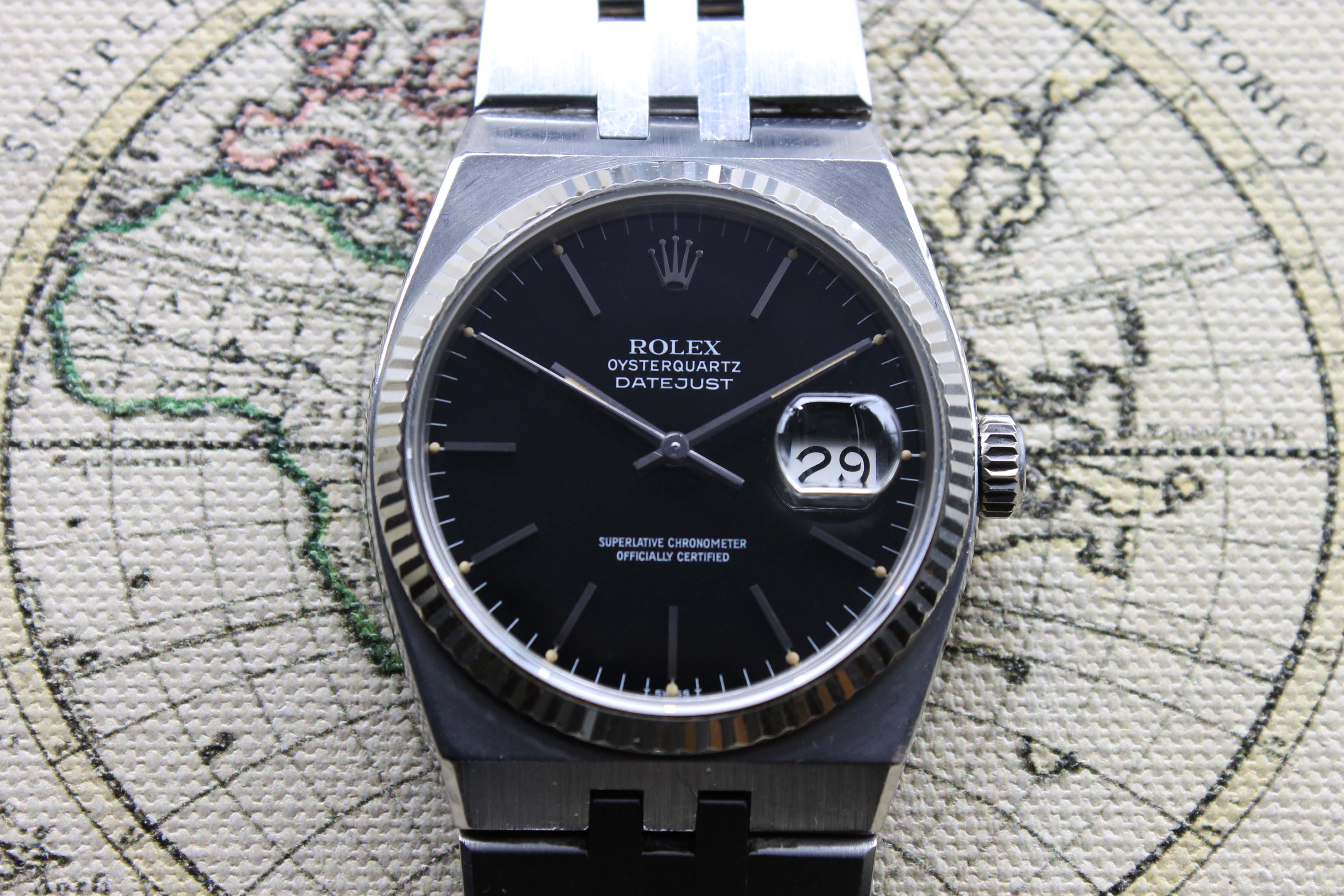 1981 Rolex Oysterquartz Datejust Ref. 17014 (with Papers)