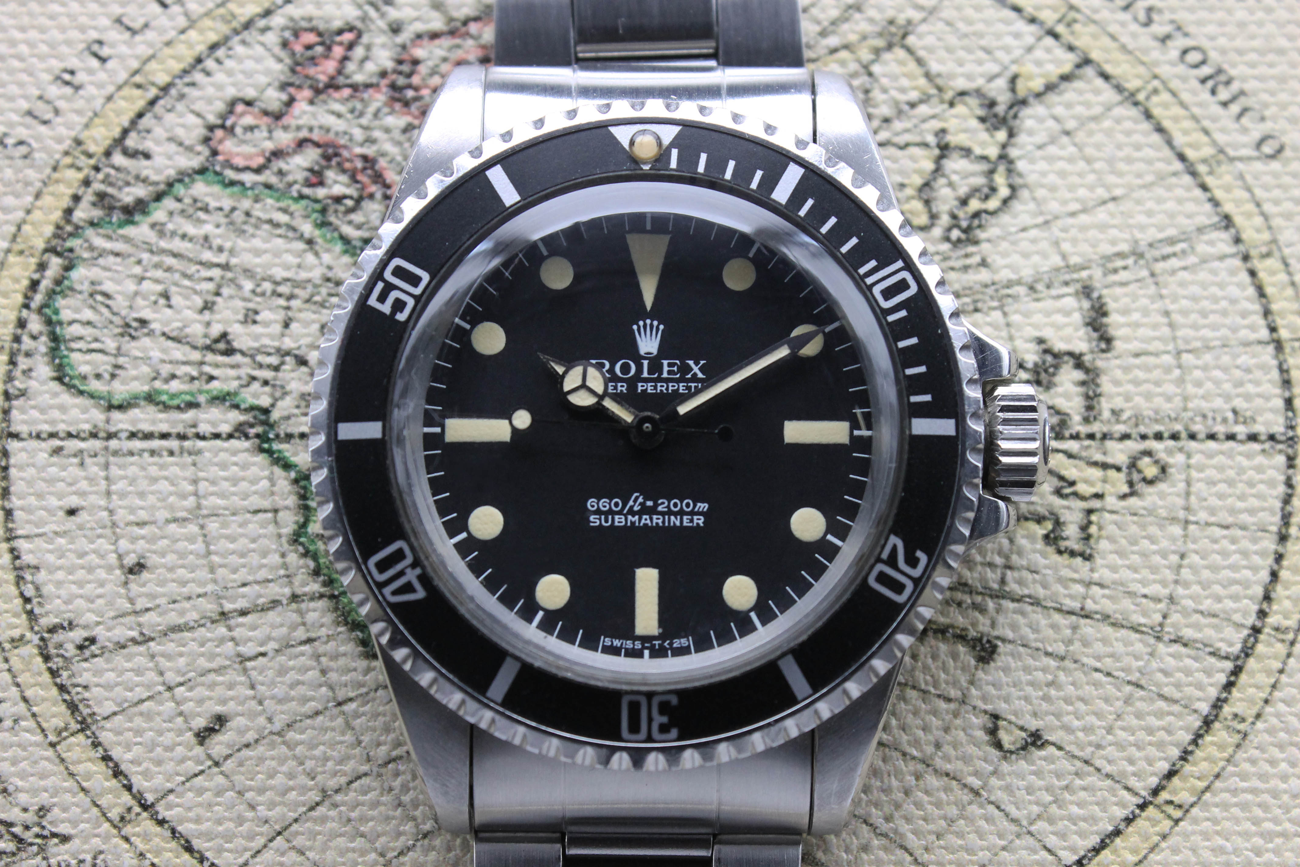 1972 Rolex Submariner Serif Dial Unpolished & Like New Ref. 5513