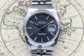 1993 Rolex Datejust Grey Blue Dial Ref. 16200