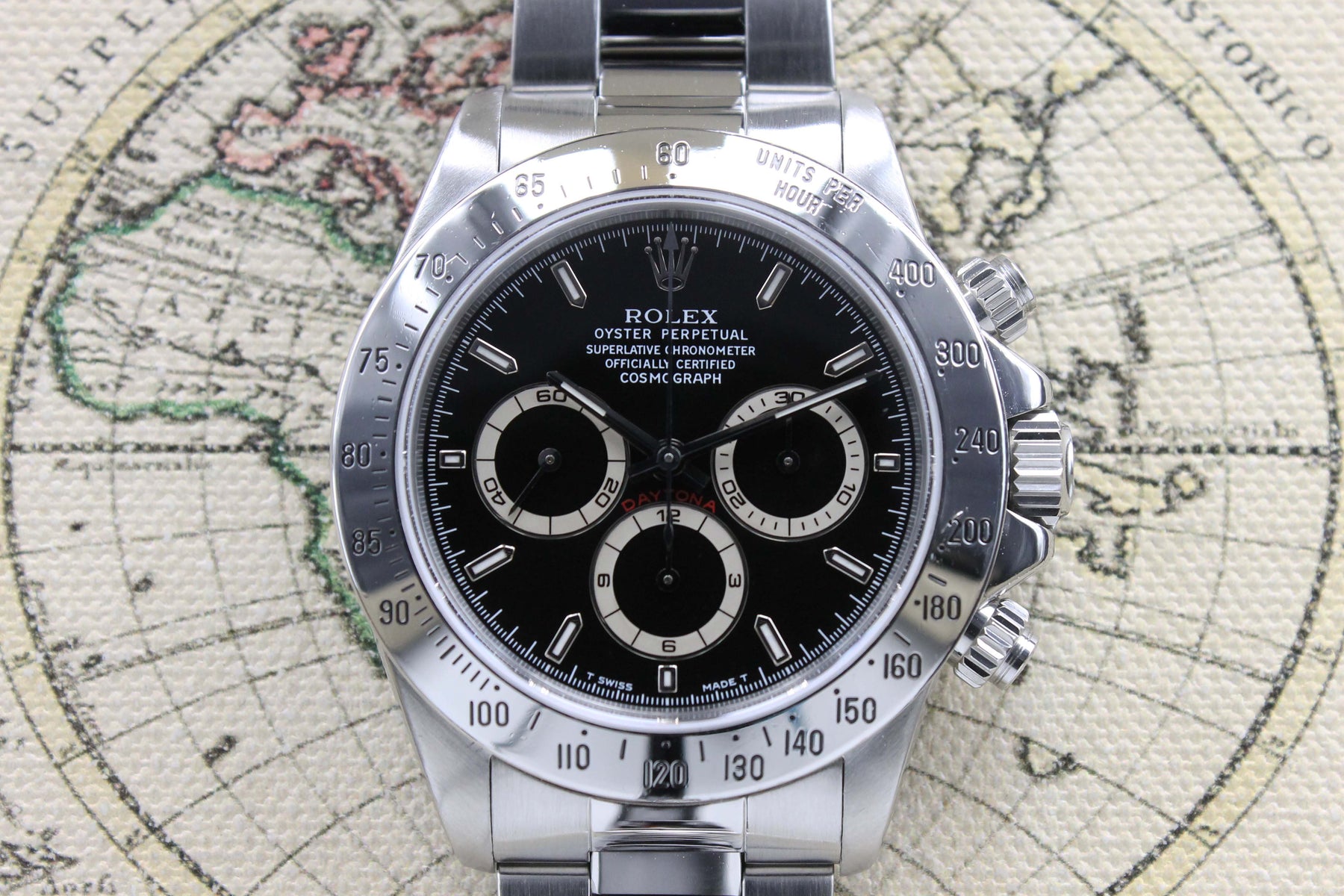 1997 Rolex Daytona Black Tritium Dial Ref. 16520 (with Rolex Service Card)