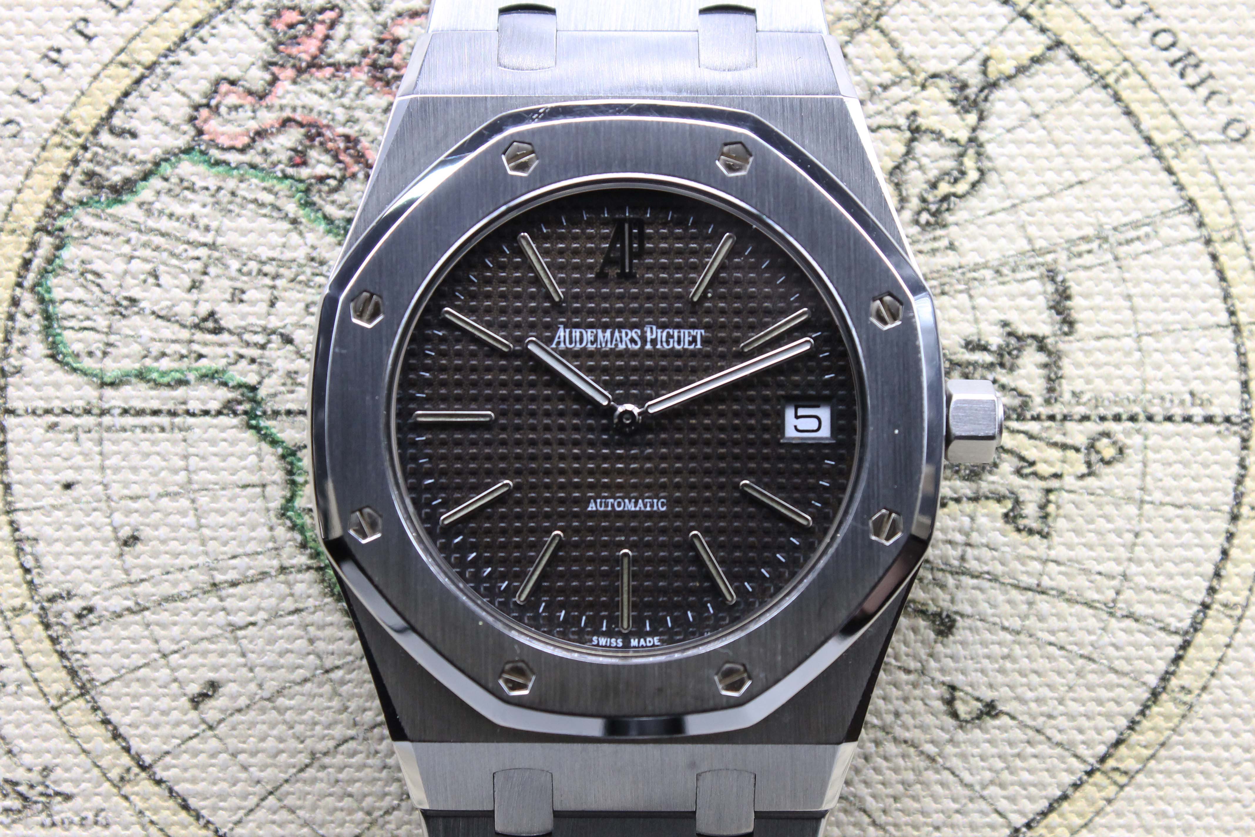 1995 Audemars Piguet Royal Oak Jubilee Tropical 39mm Ref. 14802ST (with Box & Extract from Archive 2020)