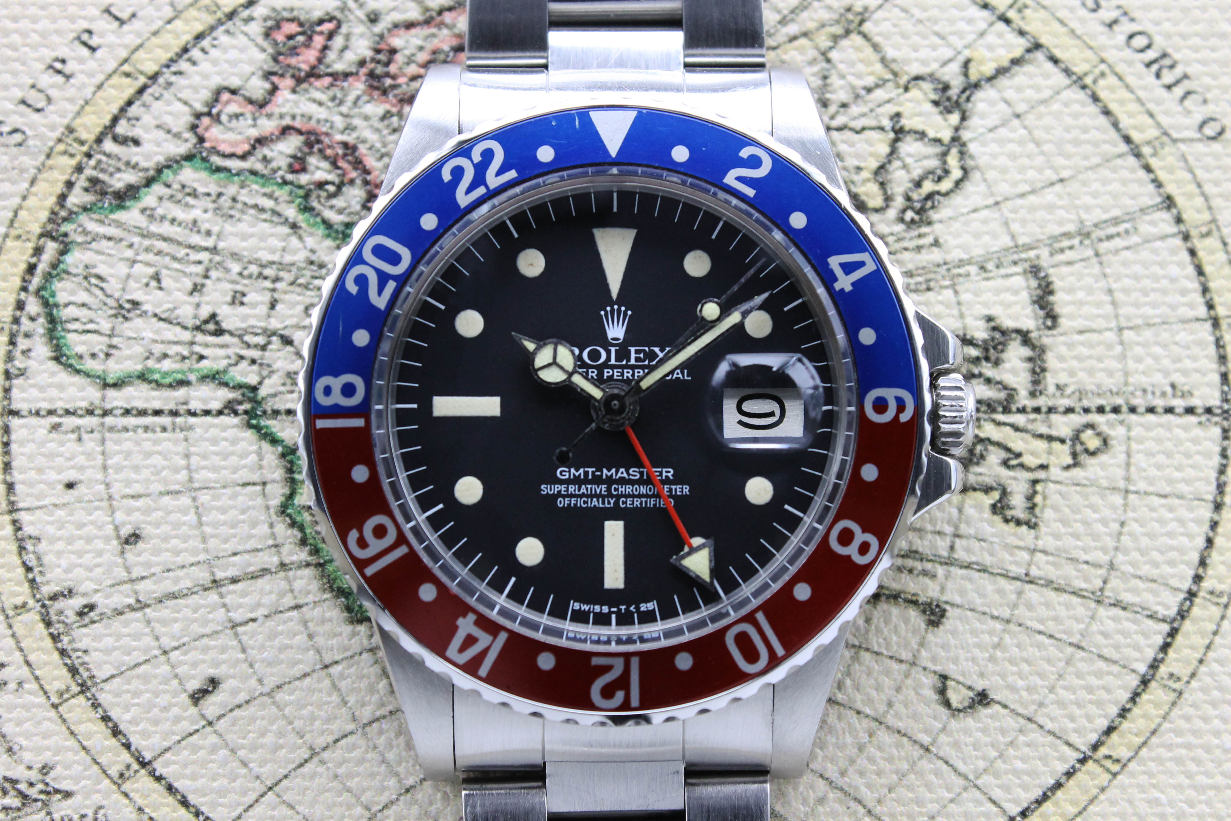 Rolex GMT Master MK3 Radial Ref. 1675 Year 1977 (Full Set)