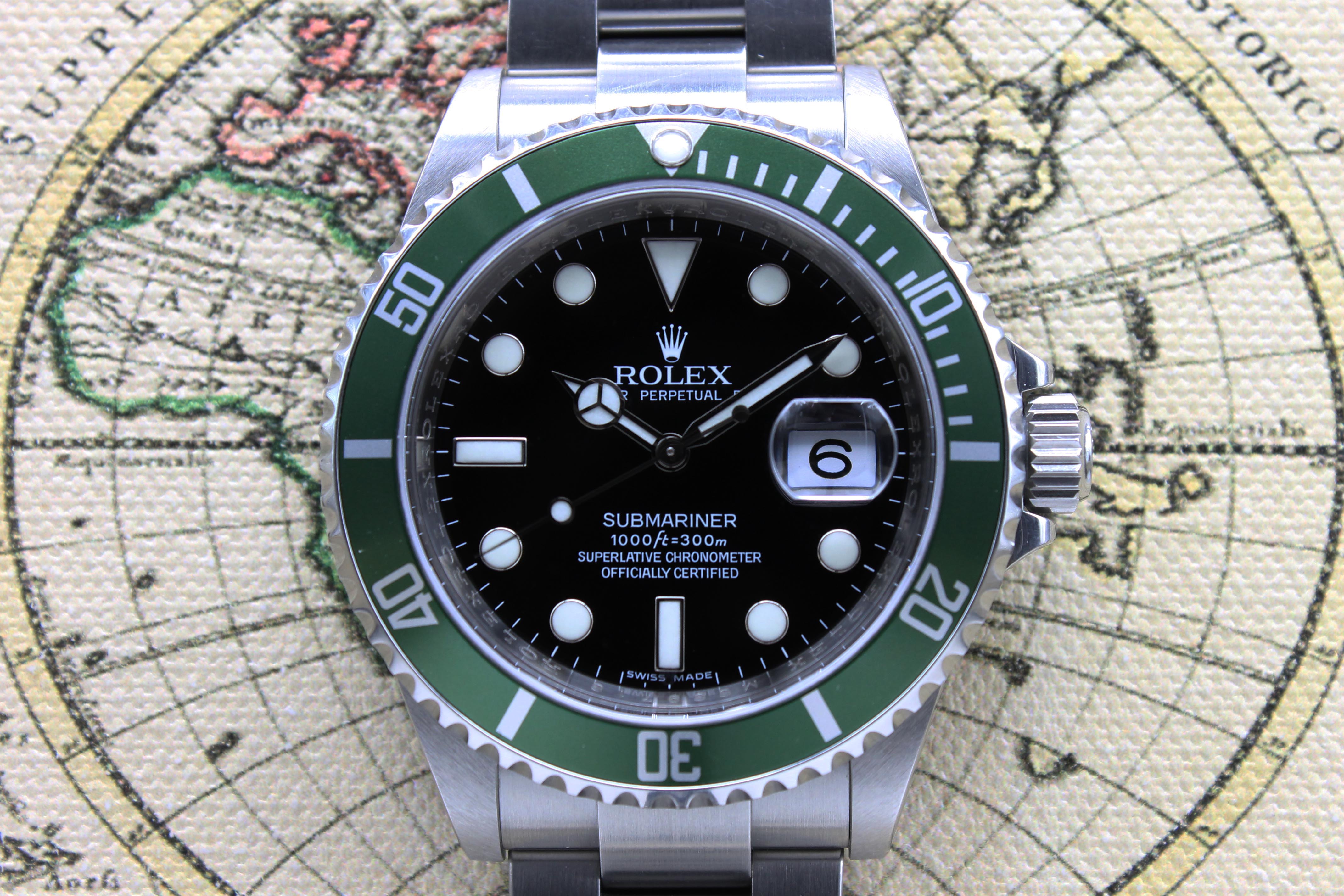 Rolex Submariner 50th Anniversary Ref. 16610LV Year 2007 (Full Set)