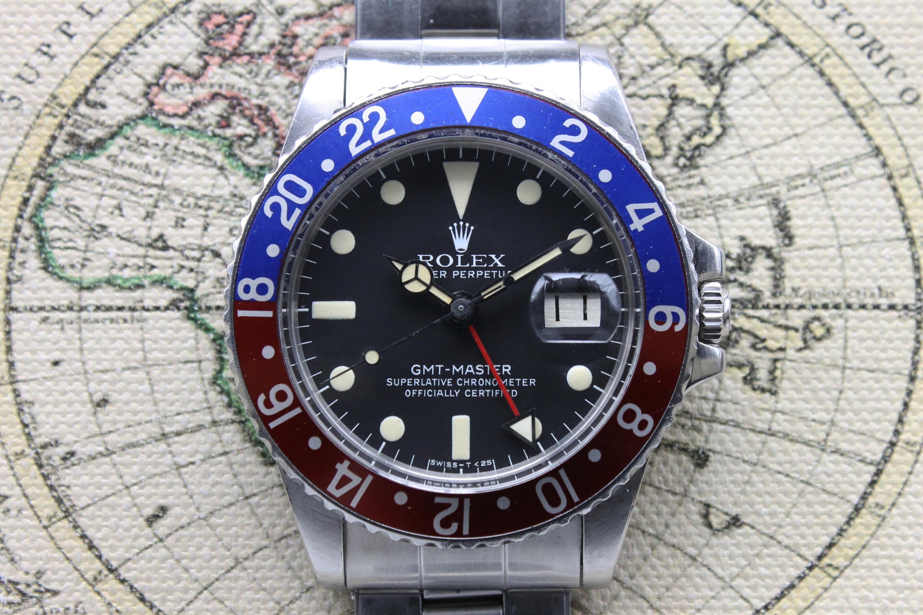 1978 Rolex GMT Master Pepsi Unpolished with MK 5 Dial Ref. 1675