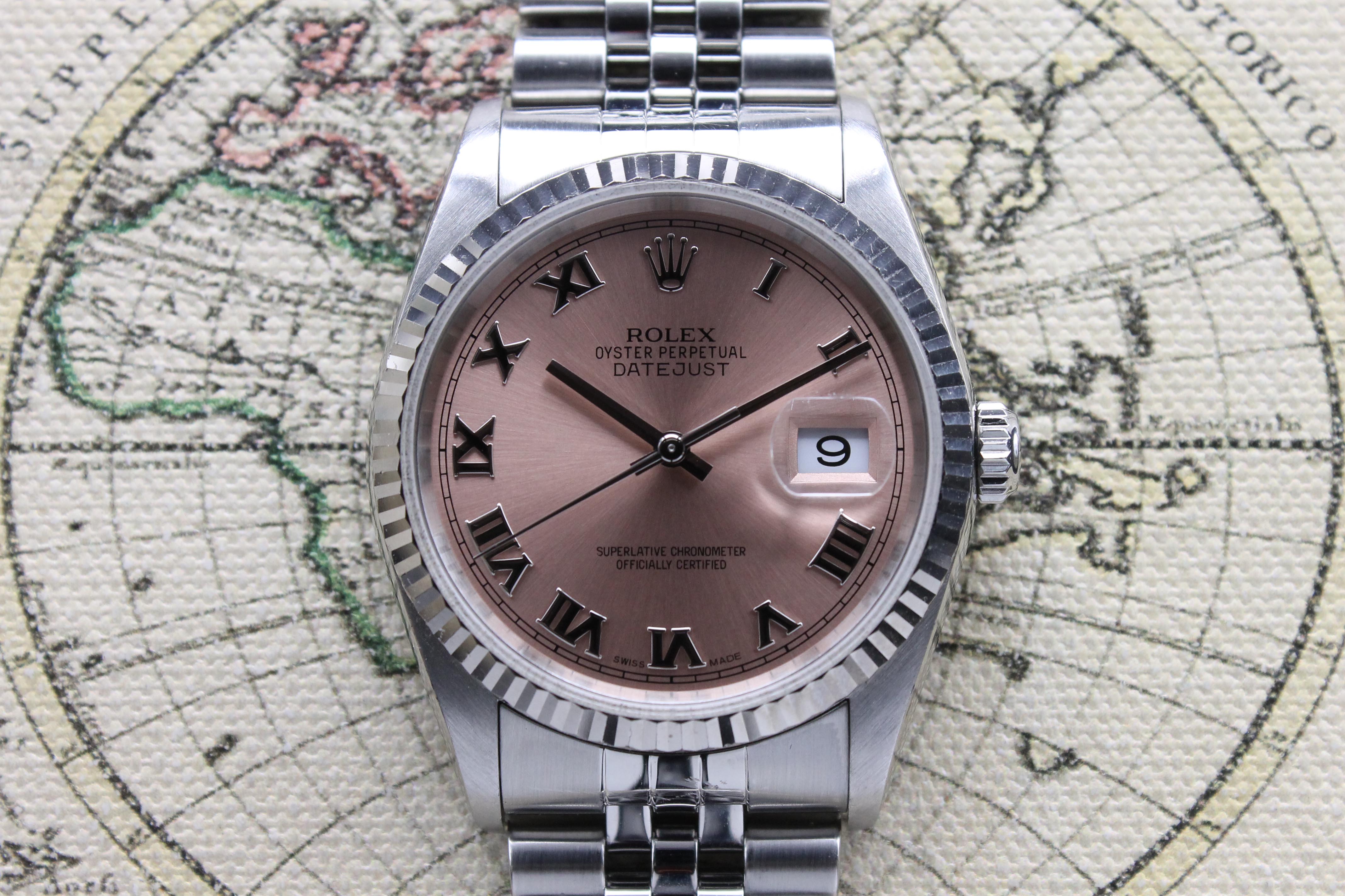 2003 Rolex Datejust St/WG Salmon Dial Ref.  16234