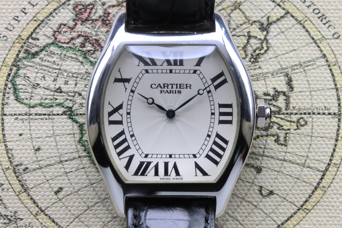 2007 Cartier Tortue XL Platinum CPCP No.1 Ref. W1546151 (Full Set with Invoice )