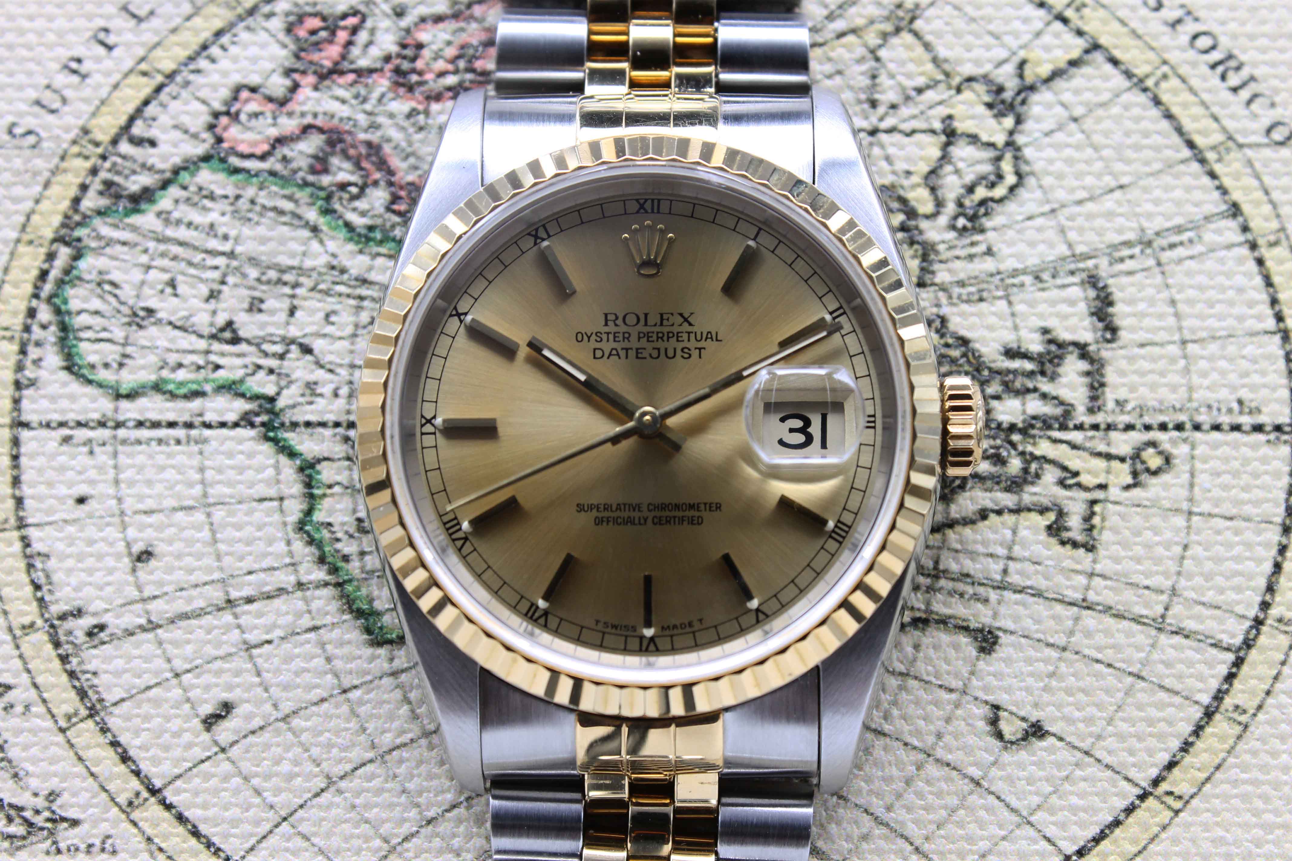 Rolex Datejust St/G Ref. 16233 Year 1996 (Full Set)