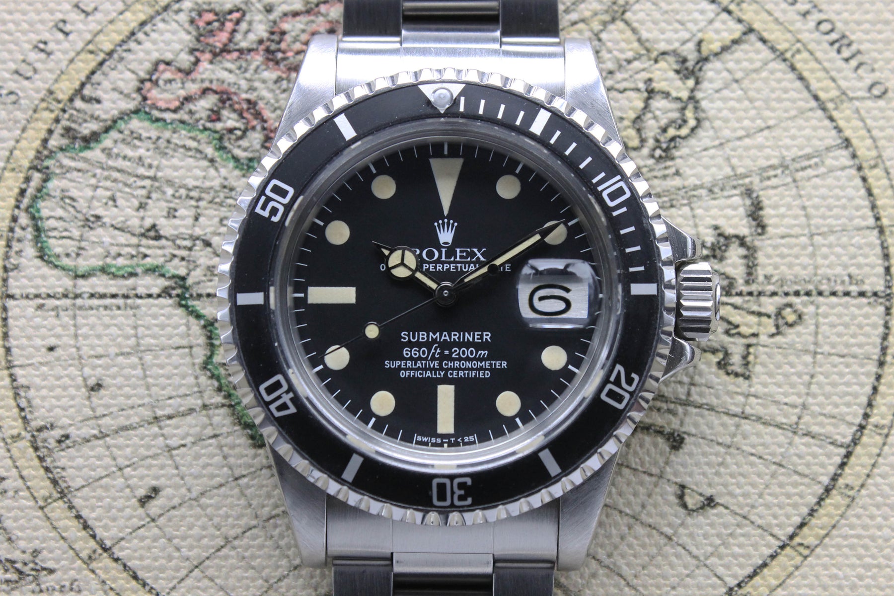 1978 Rolex Submariner MK2 Ref. 1680 (with Box & Certificate & fresh RSC)