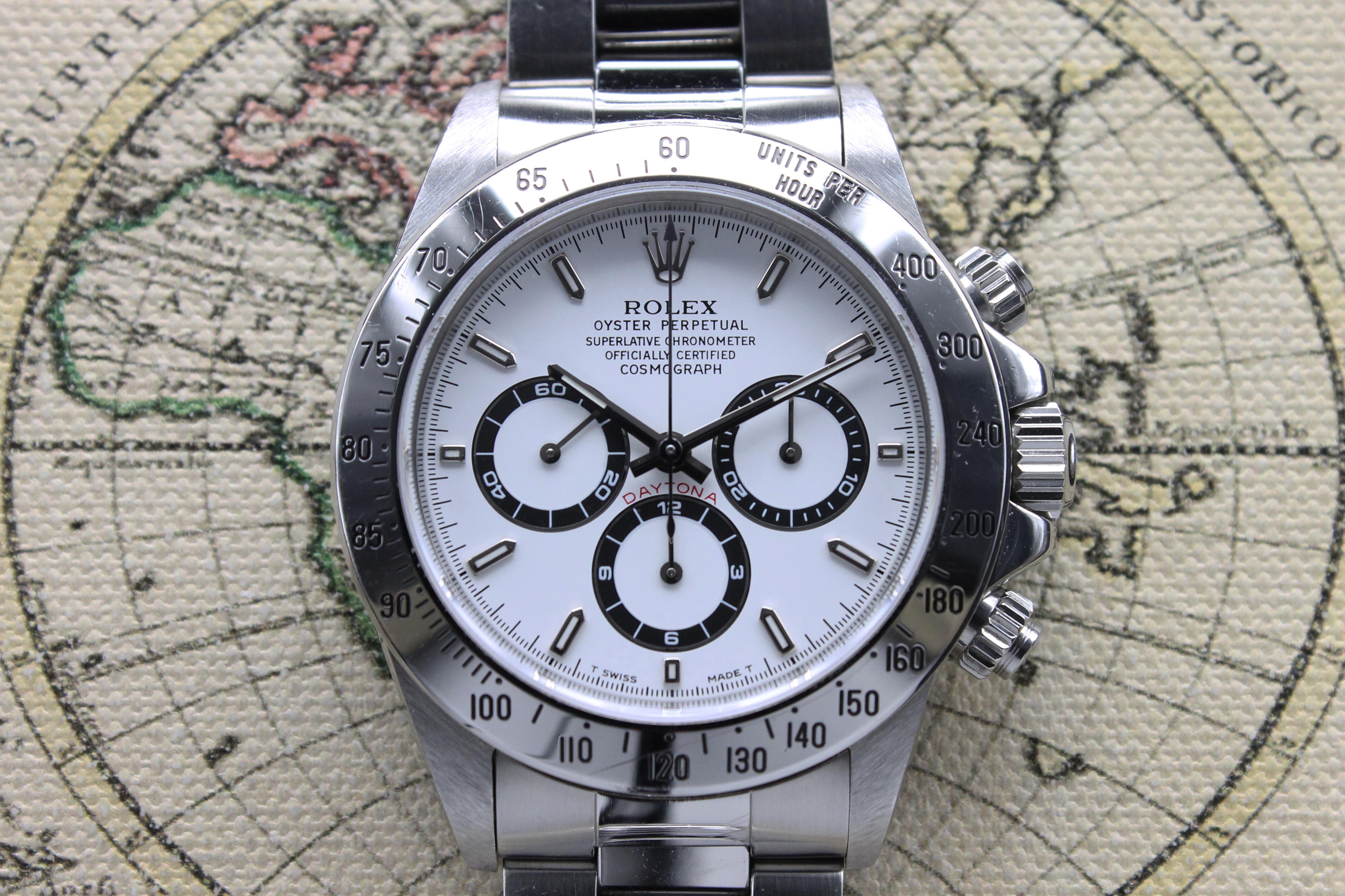 1997 Rolex Daytona White Tritium Dial Ref. 16520  (Full Set)