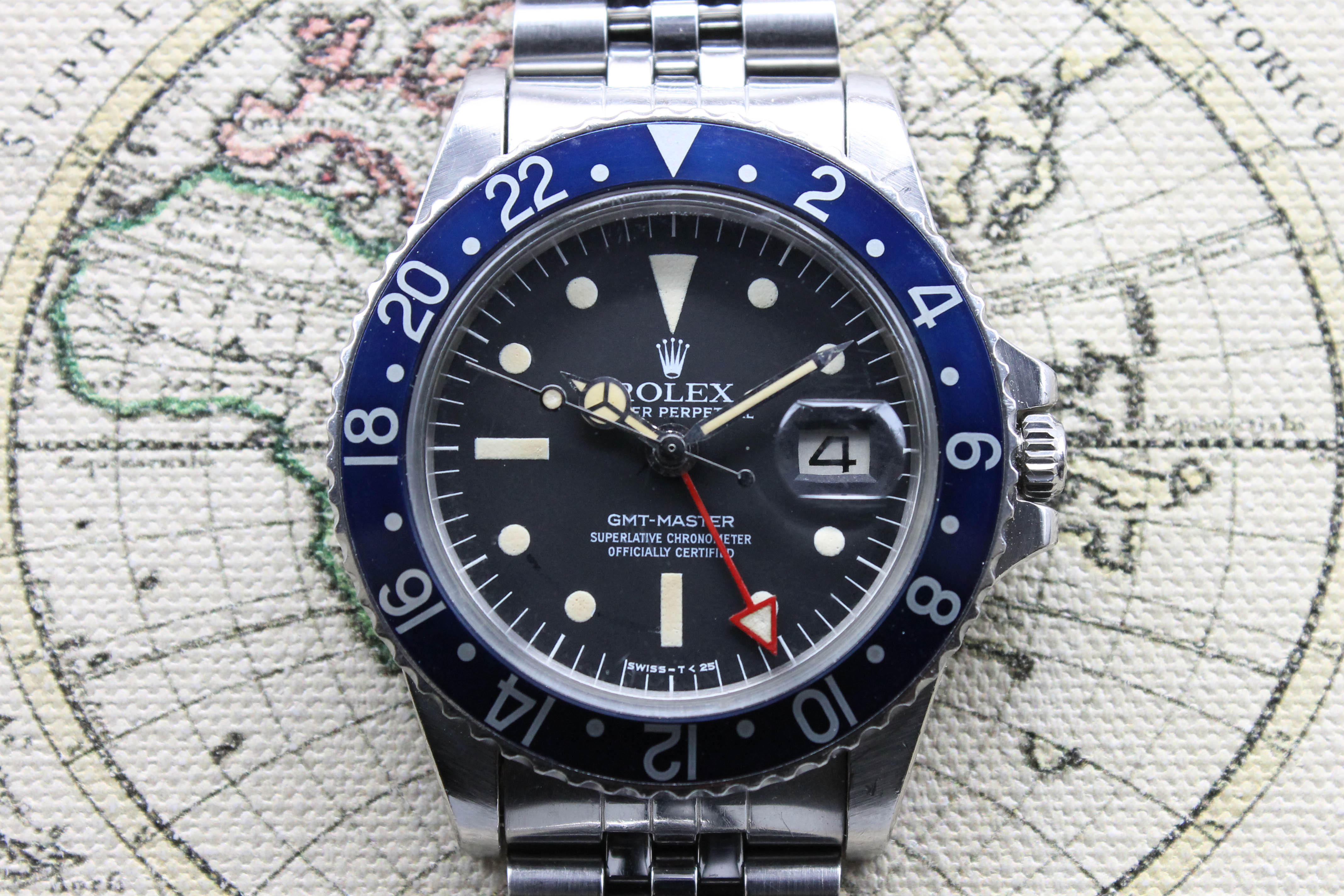 Rolex GMT Master MK3 Radial Blueberry Ref. 1675 Year 1978 (Full Set) - Price on Request