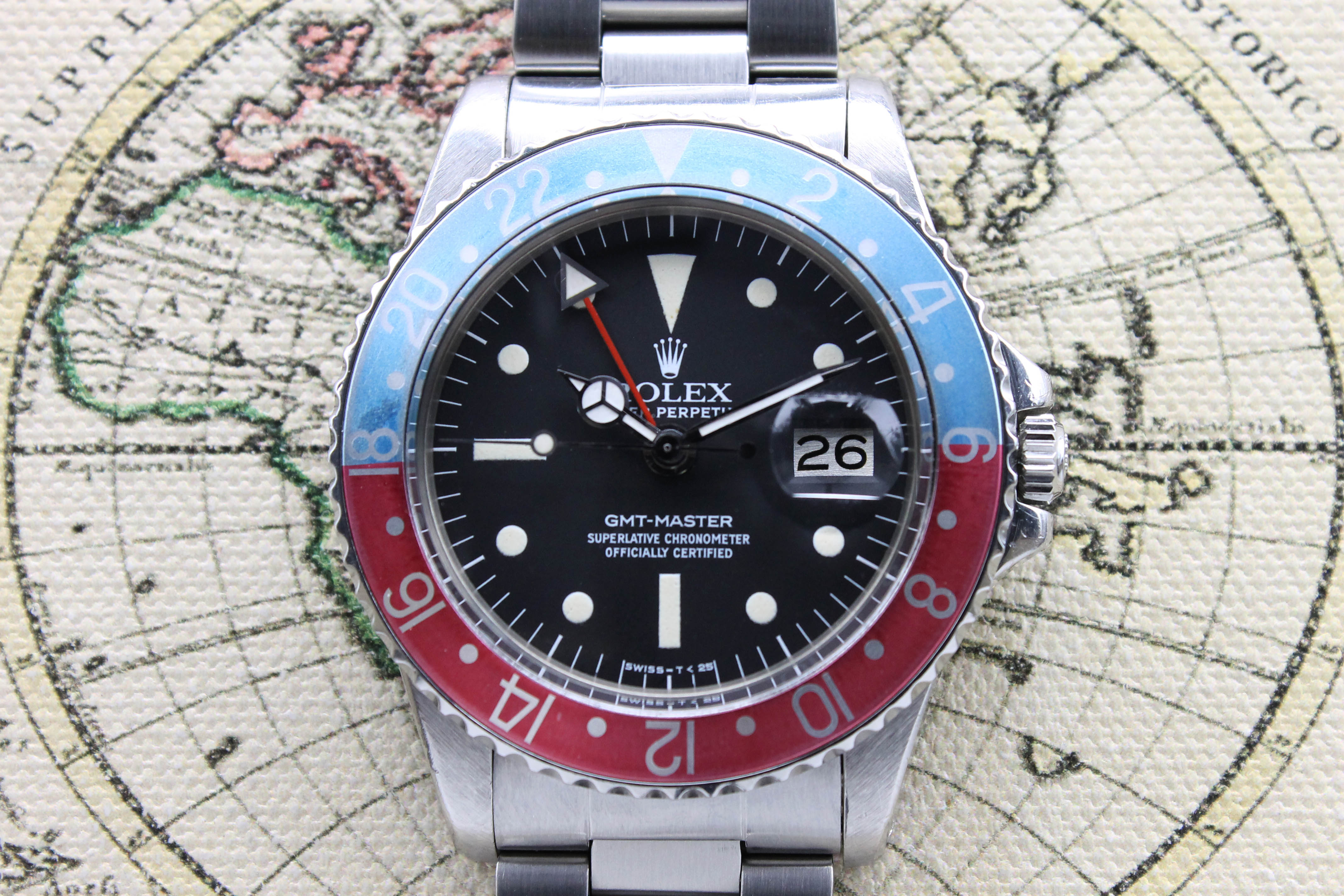 Rolex GMT Master MK3 Radial Ref. 1675 Year 1978