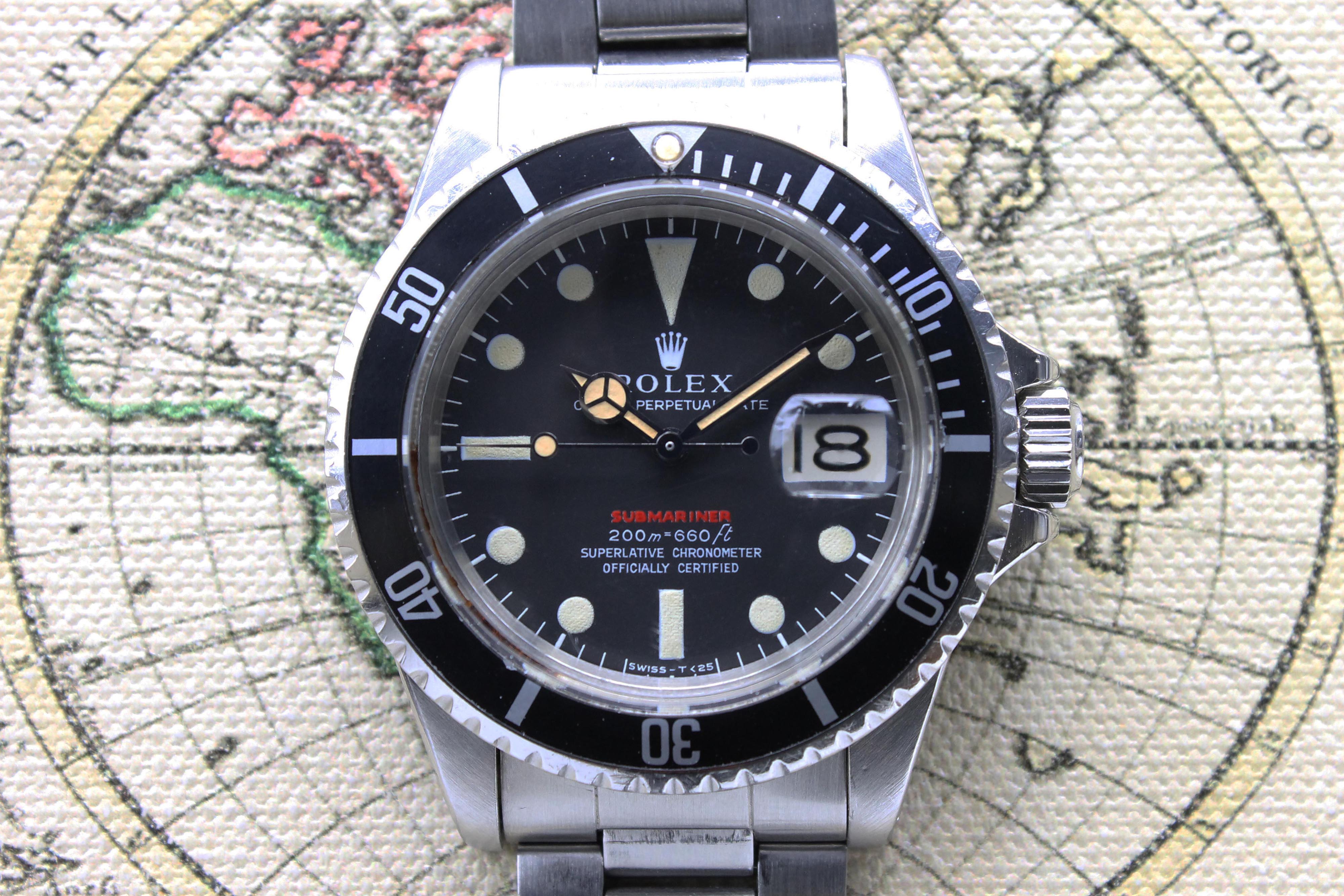 1968 Rolex Red Submariner MK2 Ref. 1680 (Full Set)