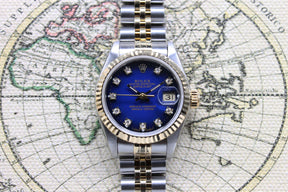 Rolex Datejust Ladies St/G Vignette Diamond Dial Ref. 69173 Year 1989 (Full Set)