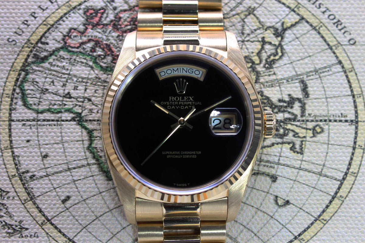 Rolex Day Date Onyx Dial Ref. 18038 Year 1977