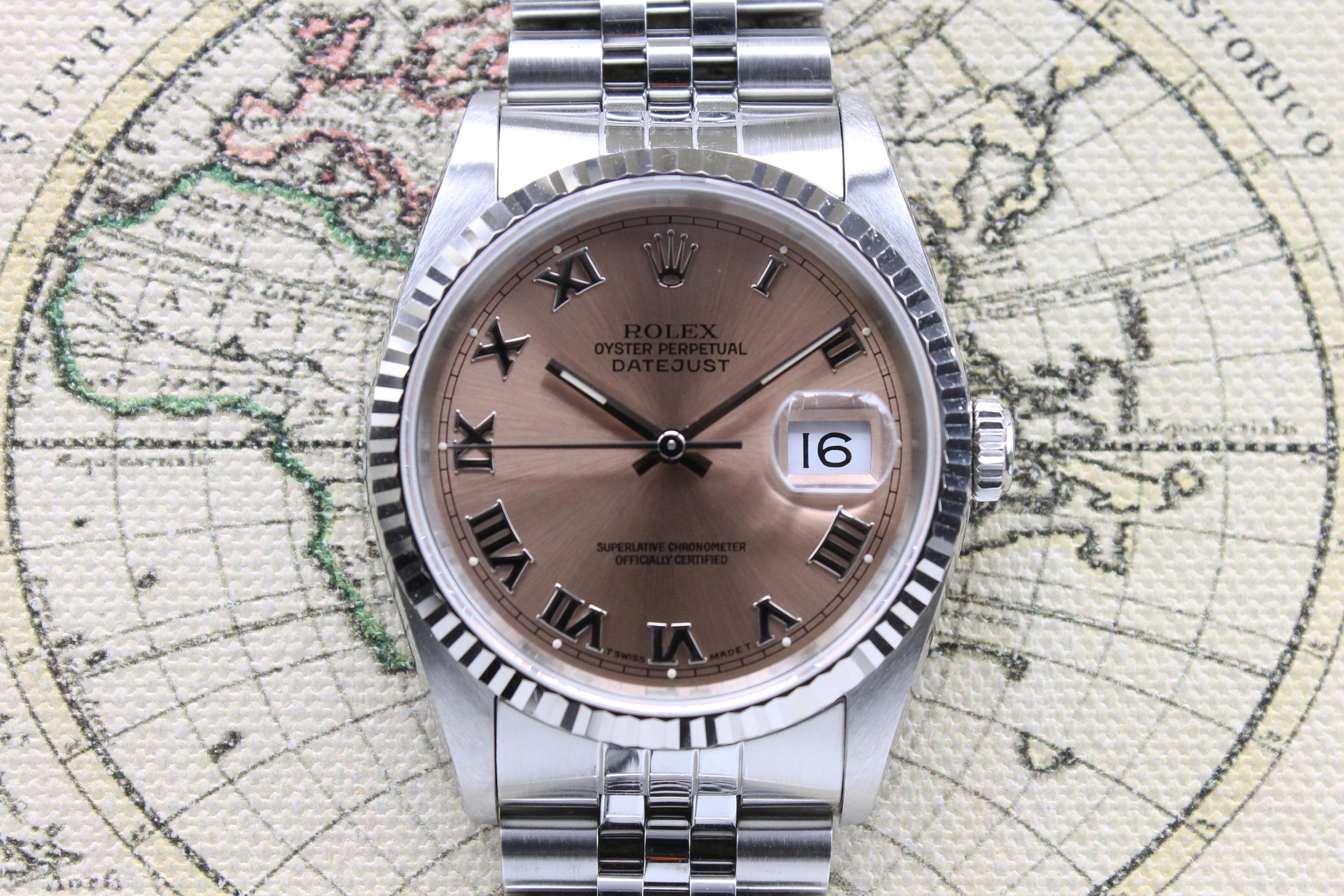 1993 Rolex Datejust St/WG Salmon Dial Ref.  16234