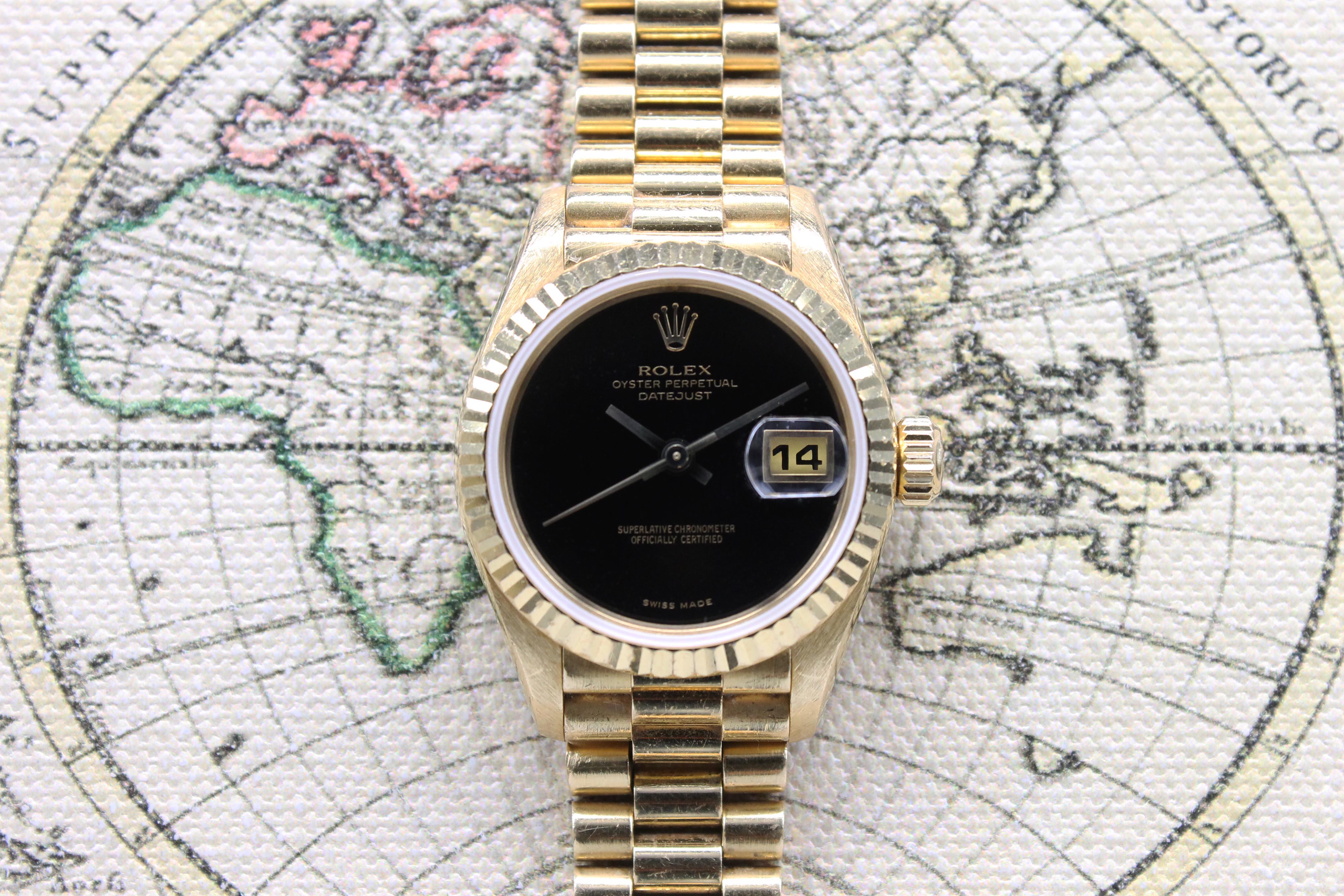 1999 Rolex Lady Datejust Onyx Ref. 79178 (with Papers)