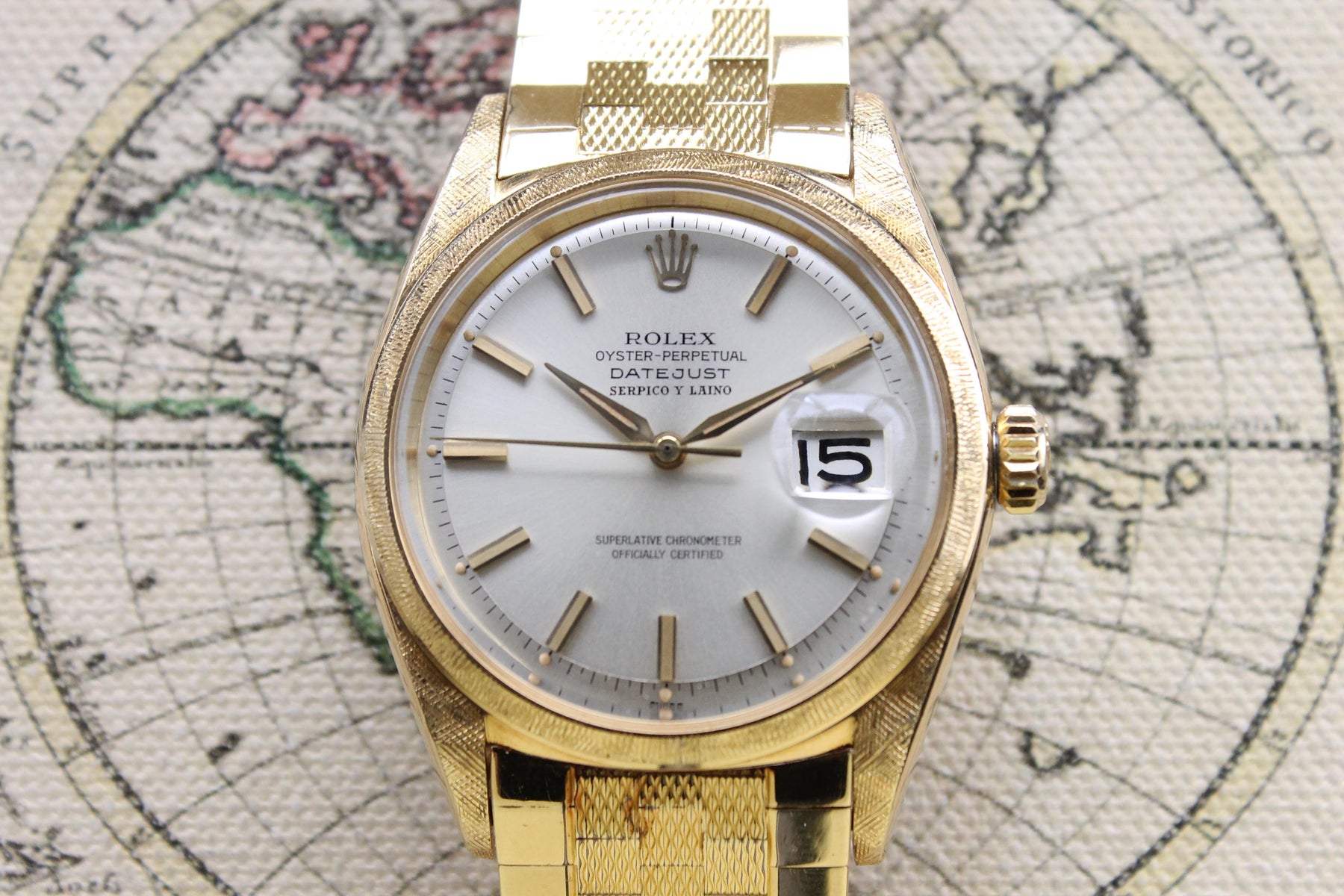 1961 Rolex Datejust Serpico Y Laino Ref. 1602 (with rare original bracelet)