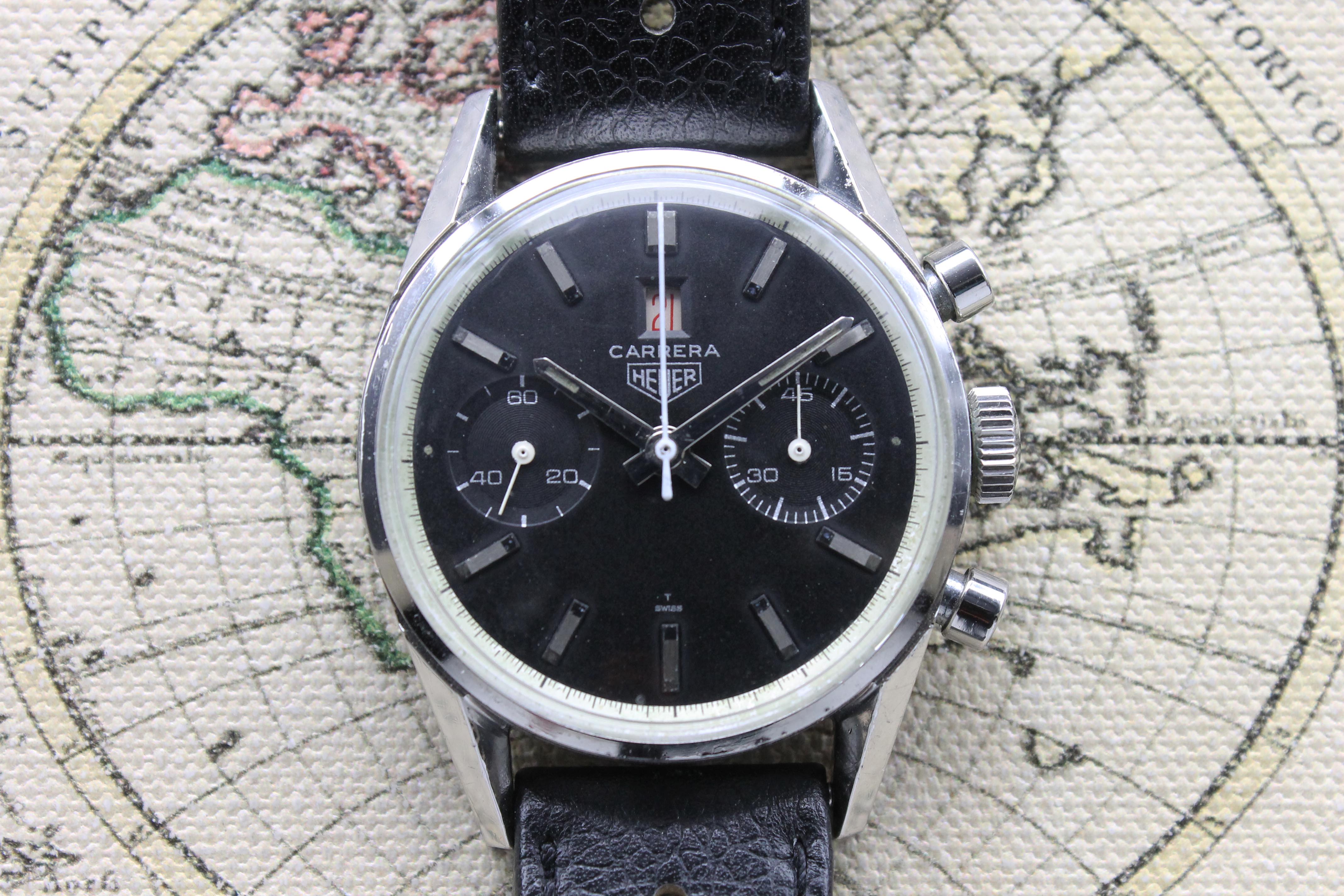 1968 Heuer Carrera Dato 45 1st Execution Ref. 3147N