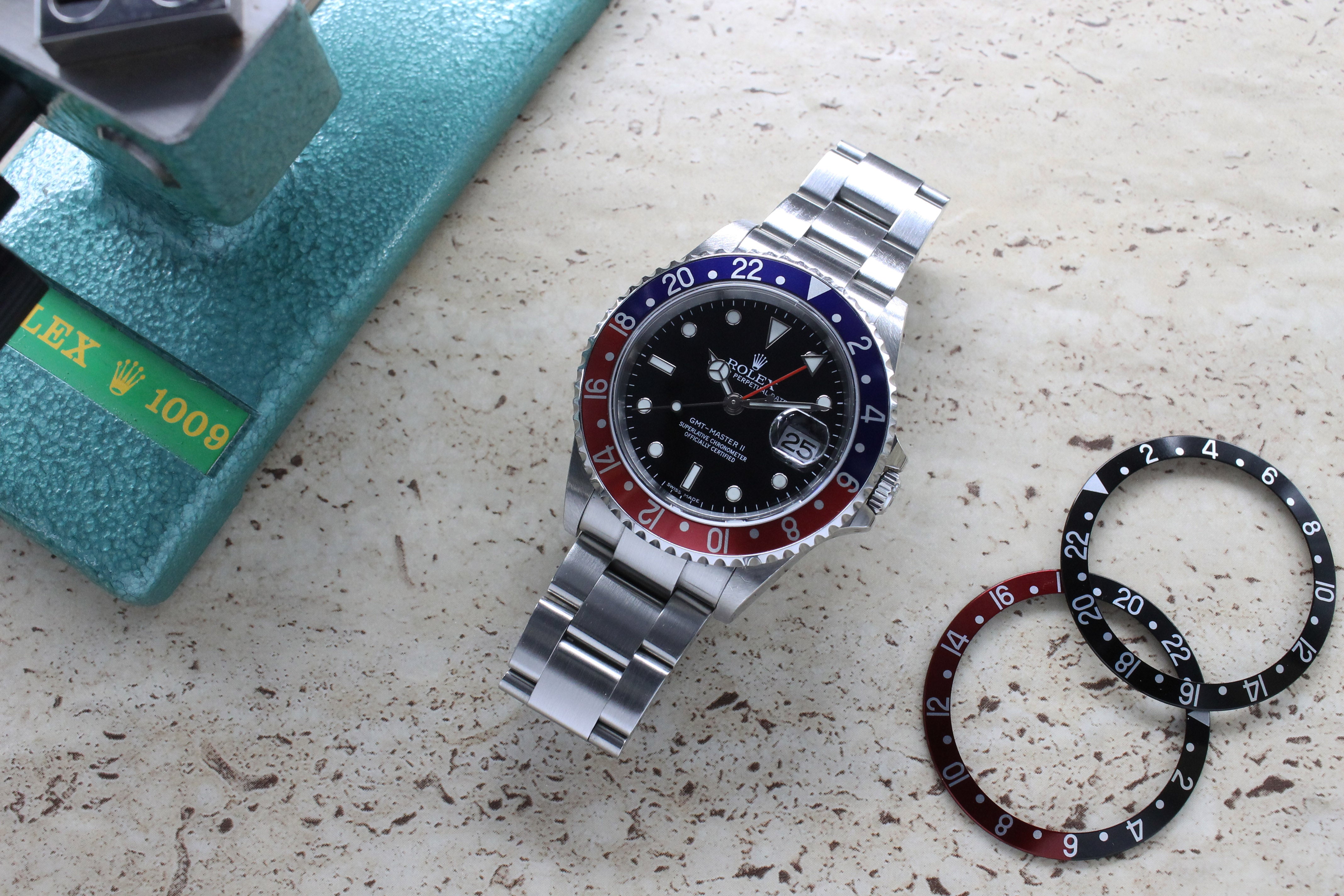 2008 Rolex GMT Master II - Stick Dial 3186 Ref. 16710B (Full Set)