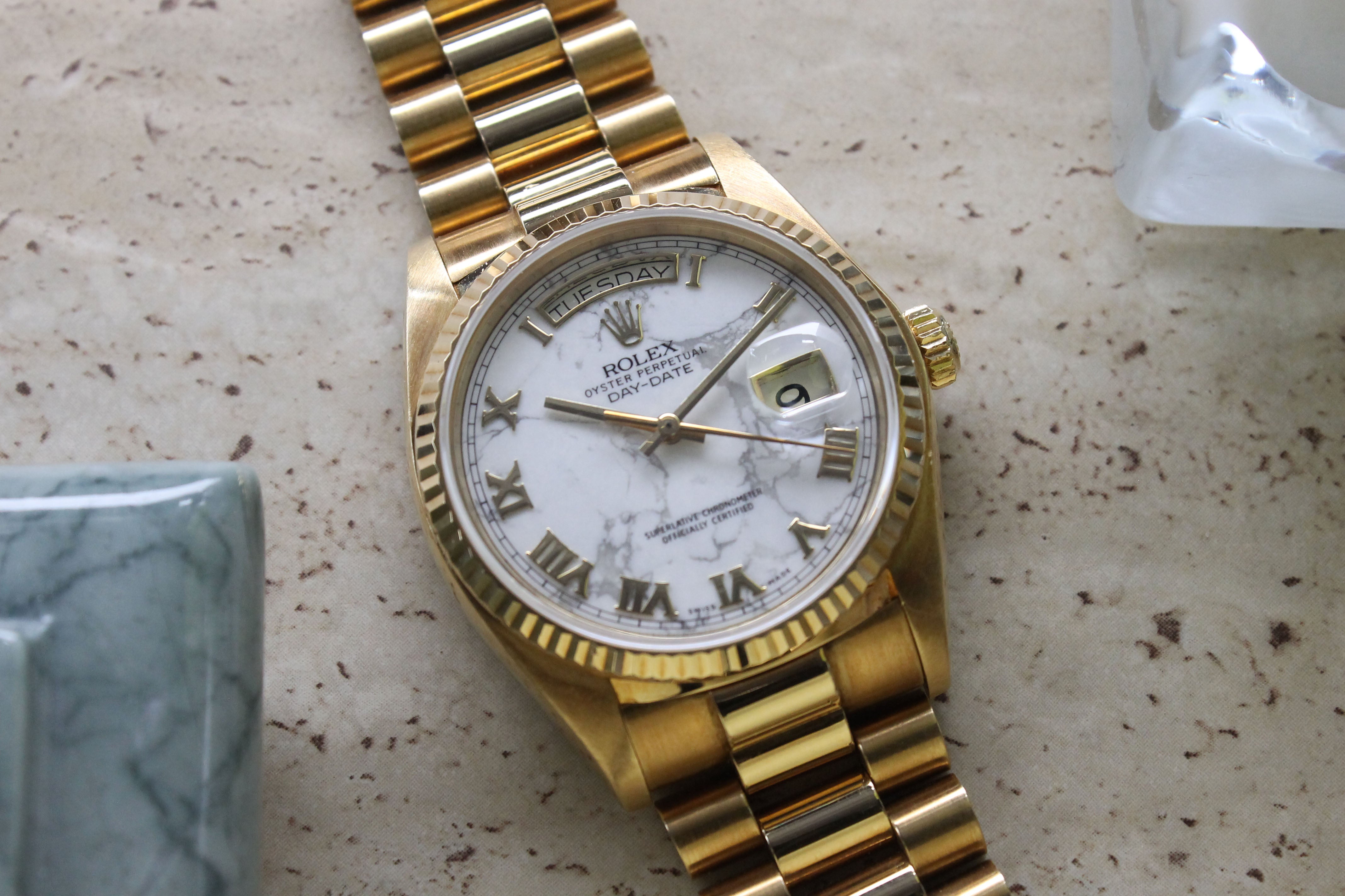 1980 Rolex Day Date Marble Ref. 18038 Momentum