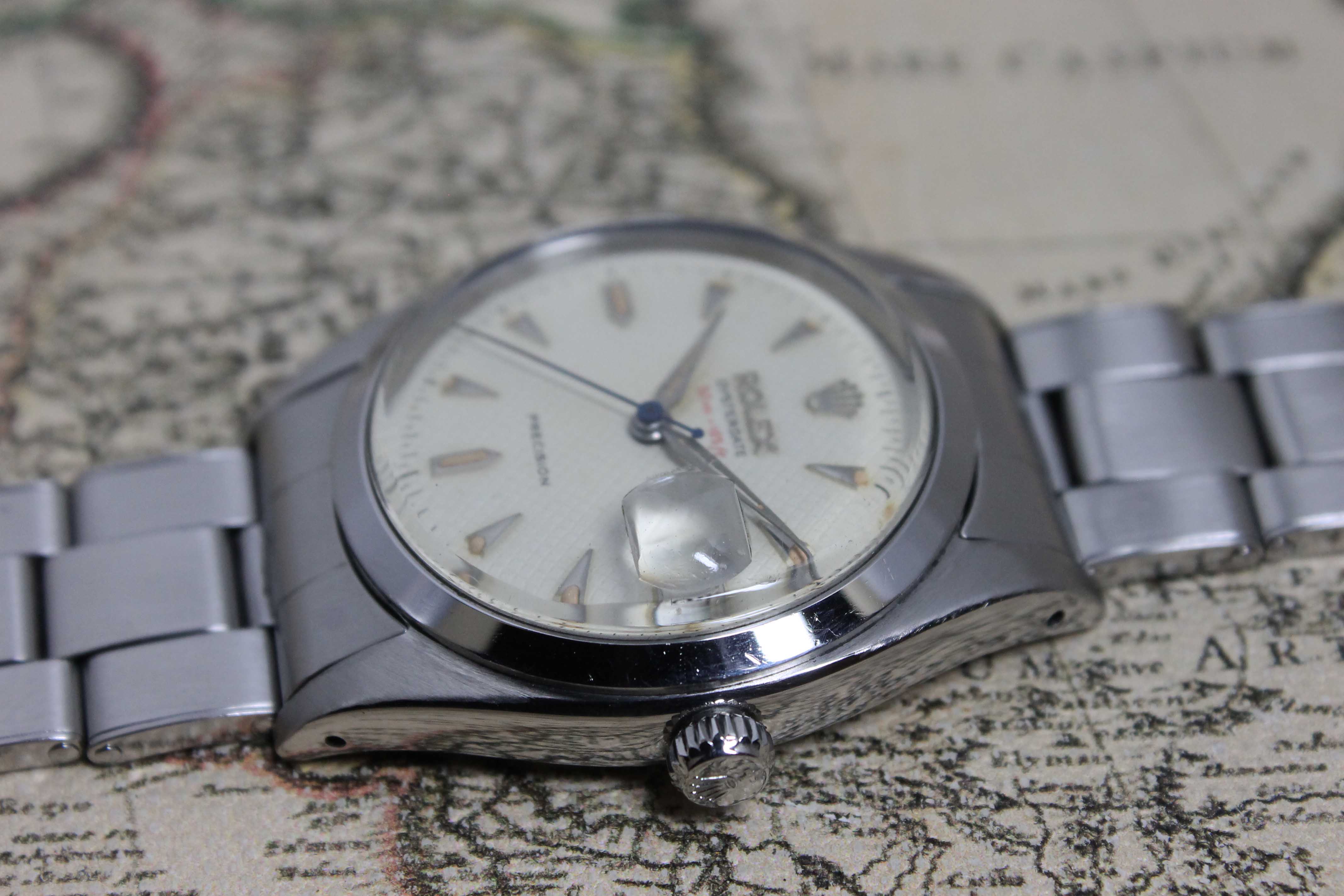 Rolex Oysterdate Precision 'Honeycomb' Ref. 6494 Year 1956 (with Box)