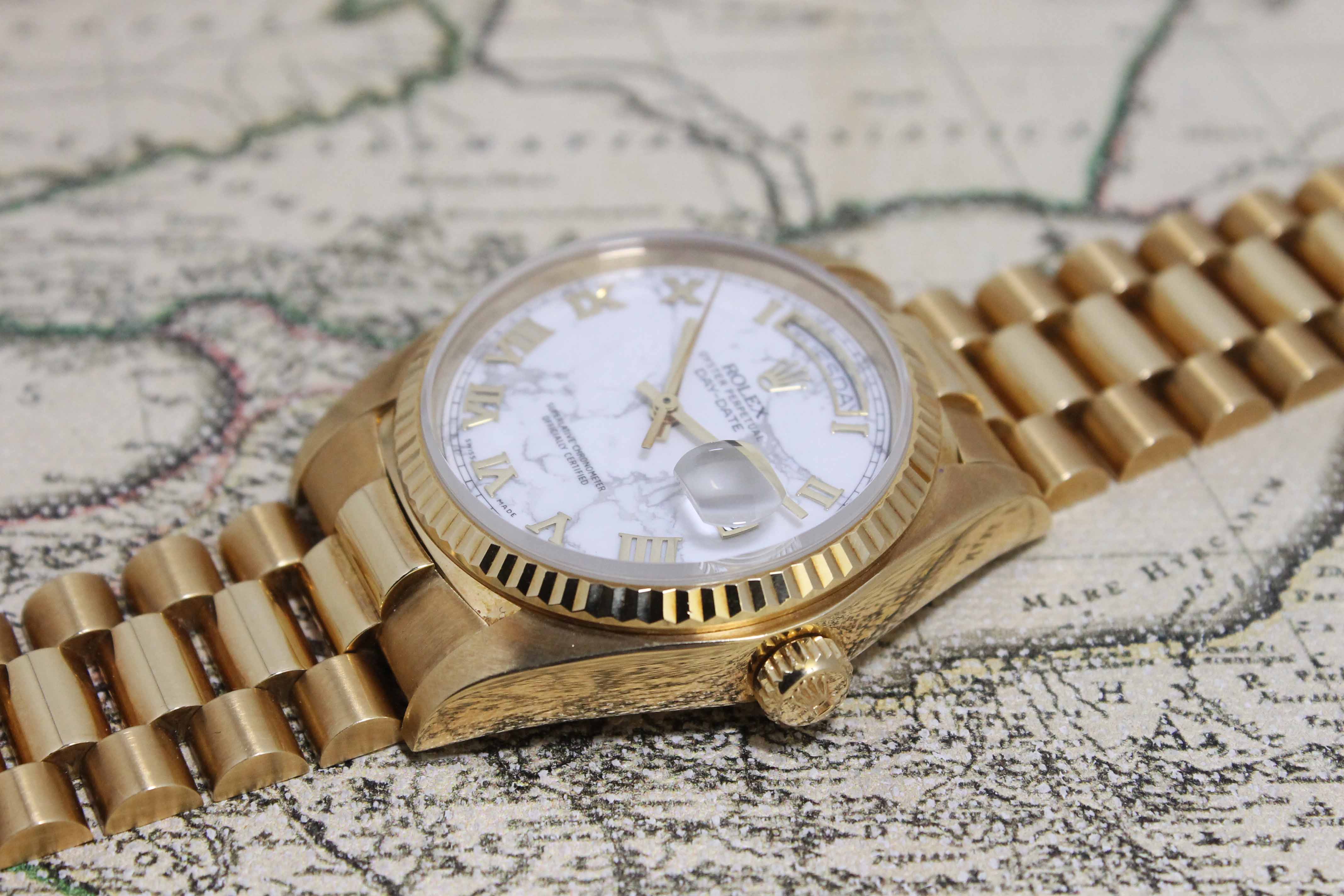 1980 Rolex Day Date Marble Ref. 18038