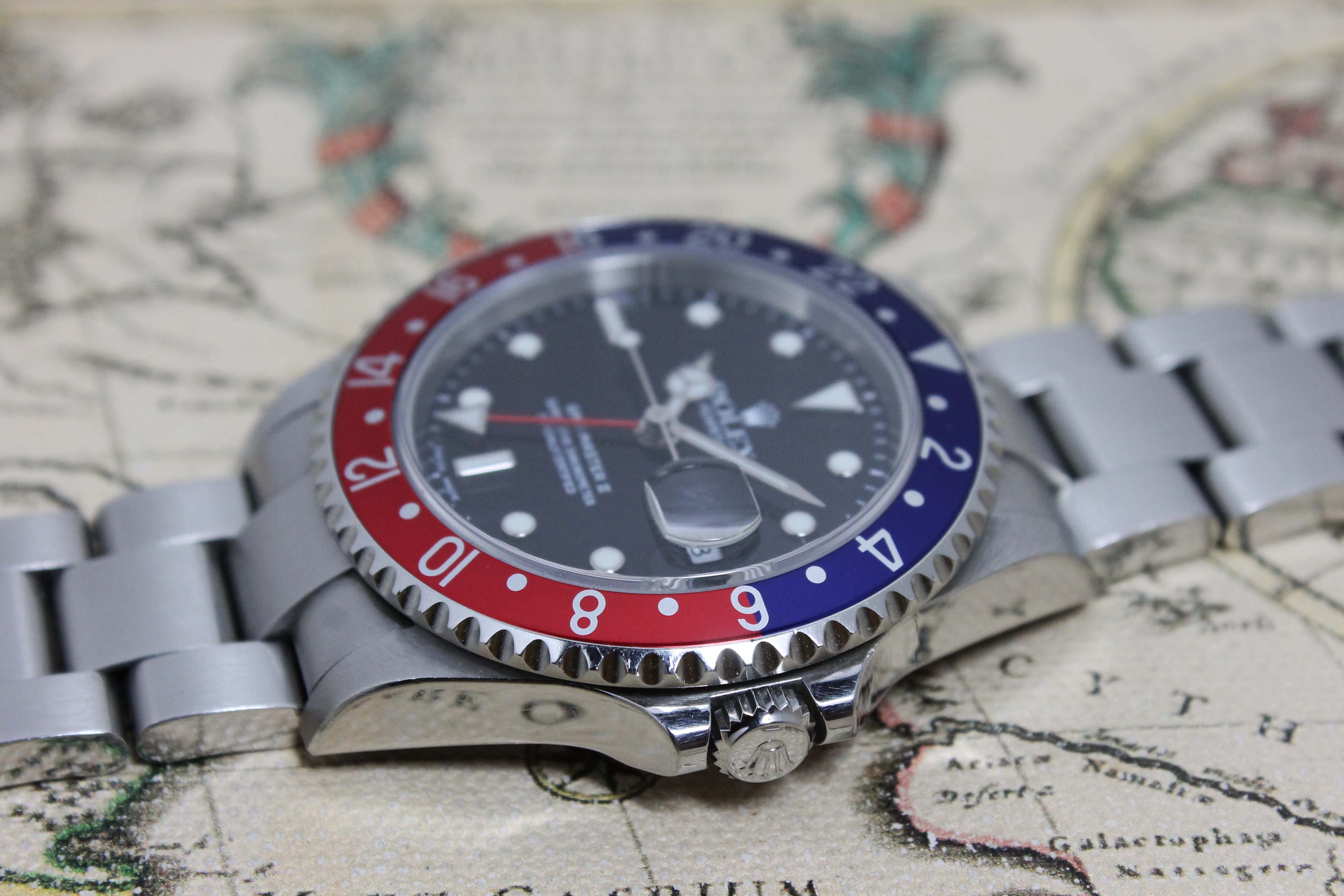 2005 Rolex GMT Master II Pepsi Unpolished Ref. 16710 (with Papers)