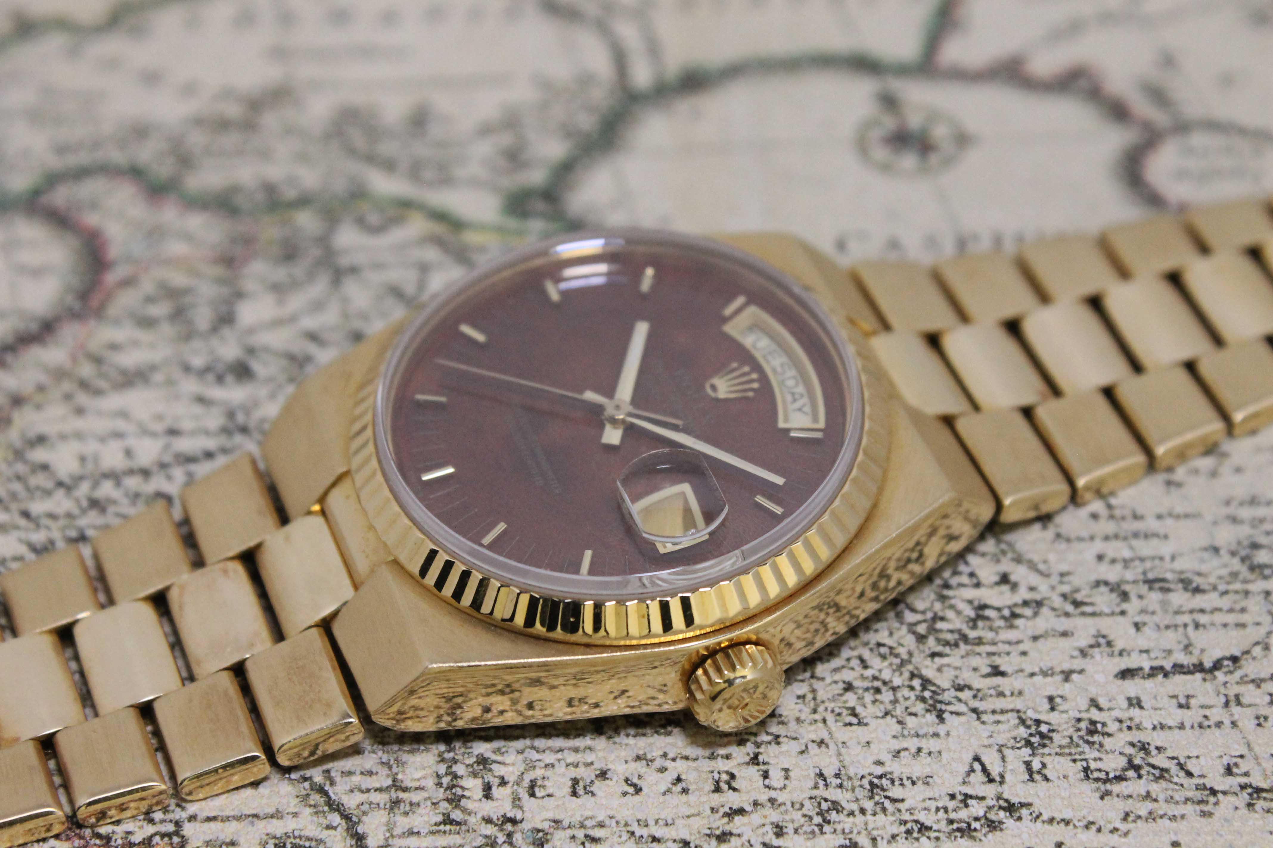 1978 Rolex Oysterquartz Day Date Wood Dial Ref. 19018 (with Papers)