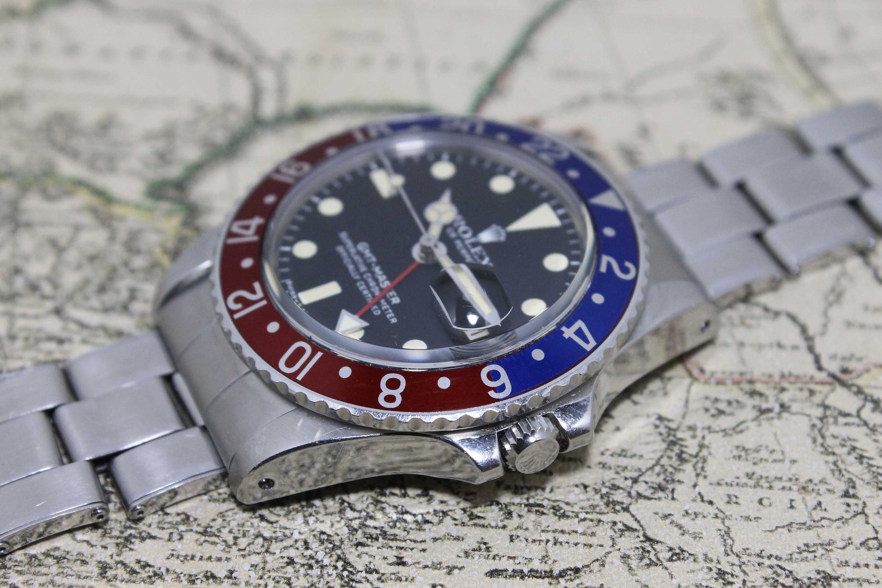 1978 Rolex GMT Master Pepsi Unpolished with MK 5 Dial Ref. 1675