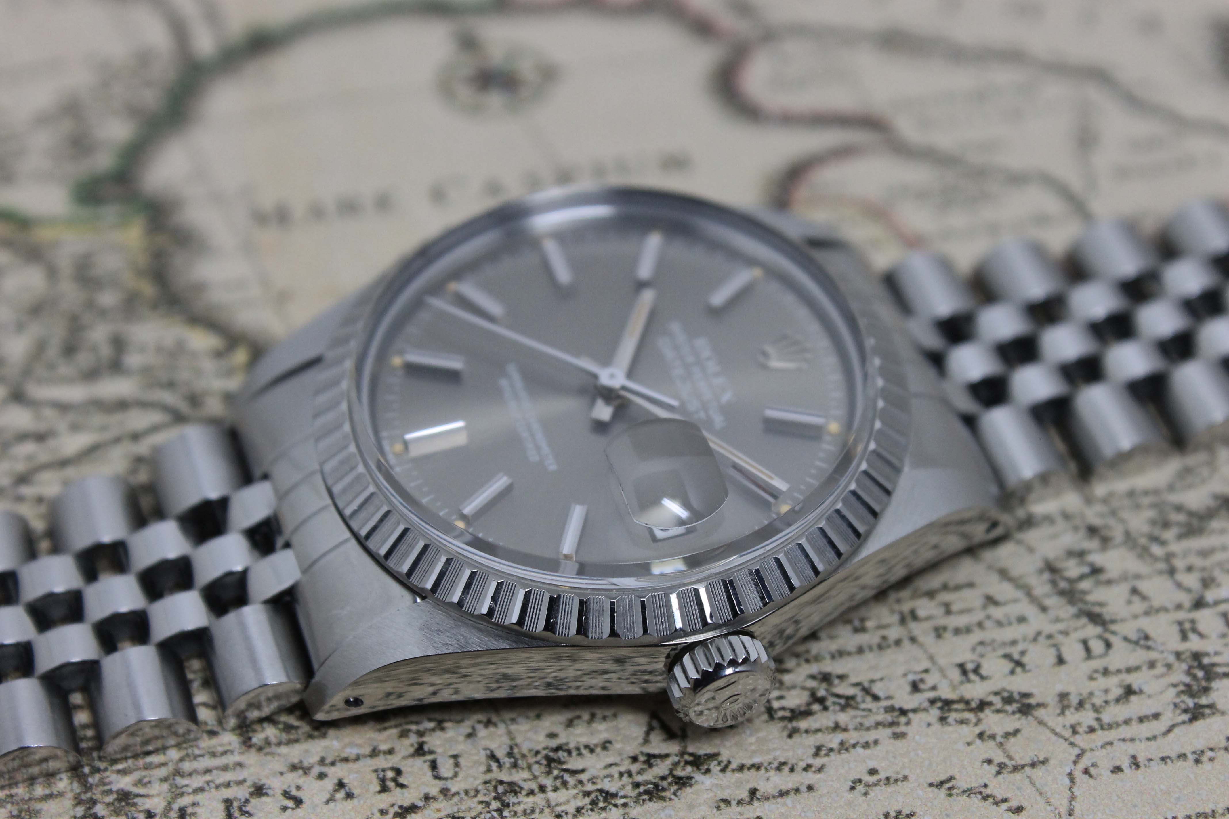 1982 Rolex Datejust Grey Dial Ref. 16030