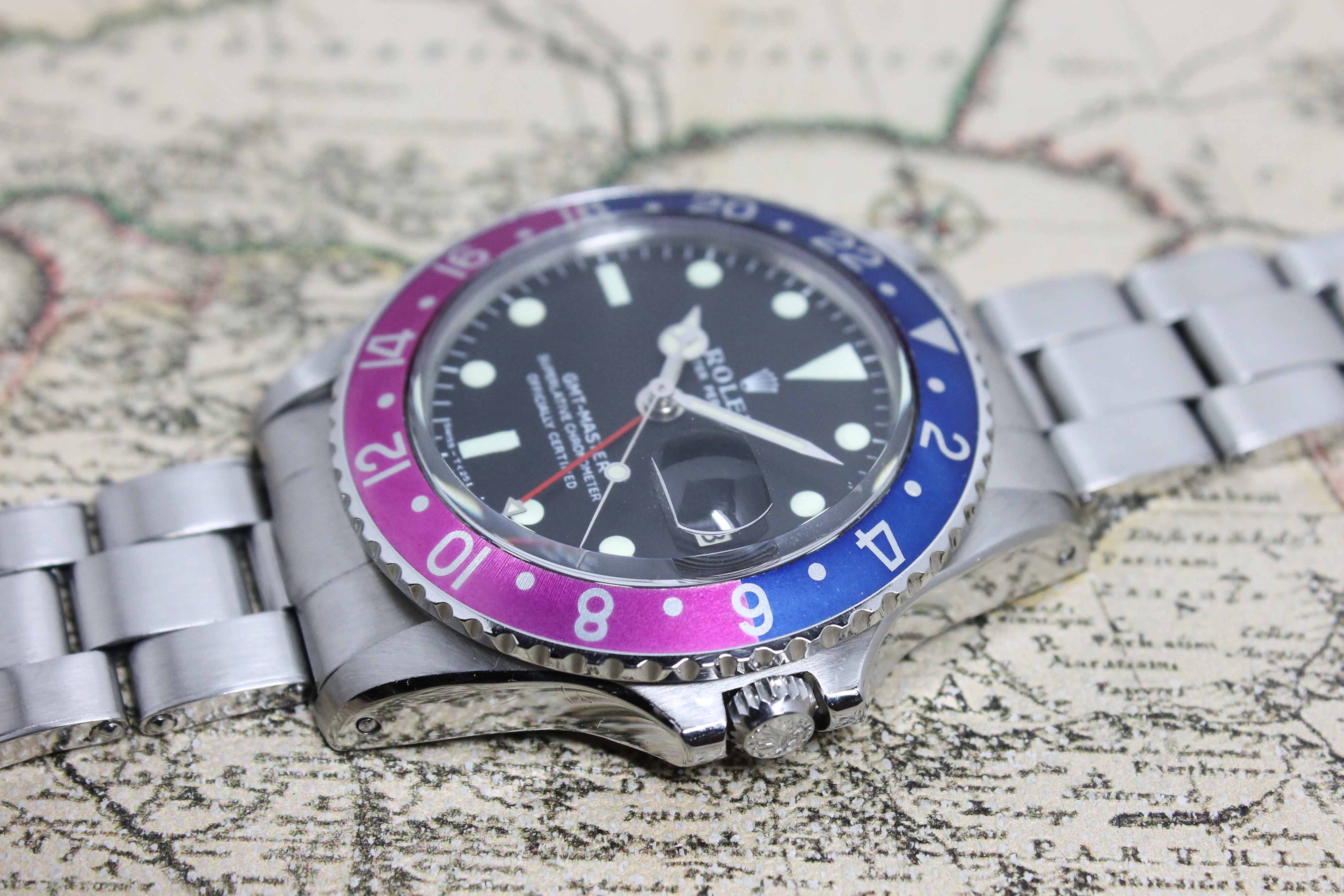 1966 Rolex GMT Master MK 0.5 Fuchsia 'Small GMT Hand' Ref. 1675