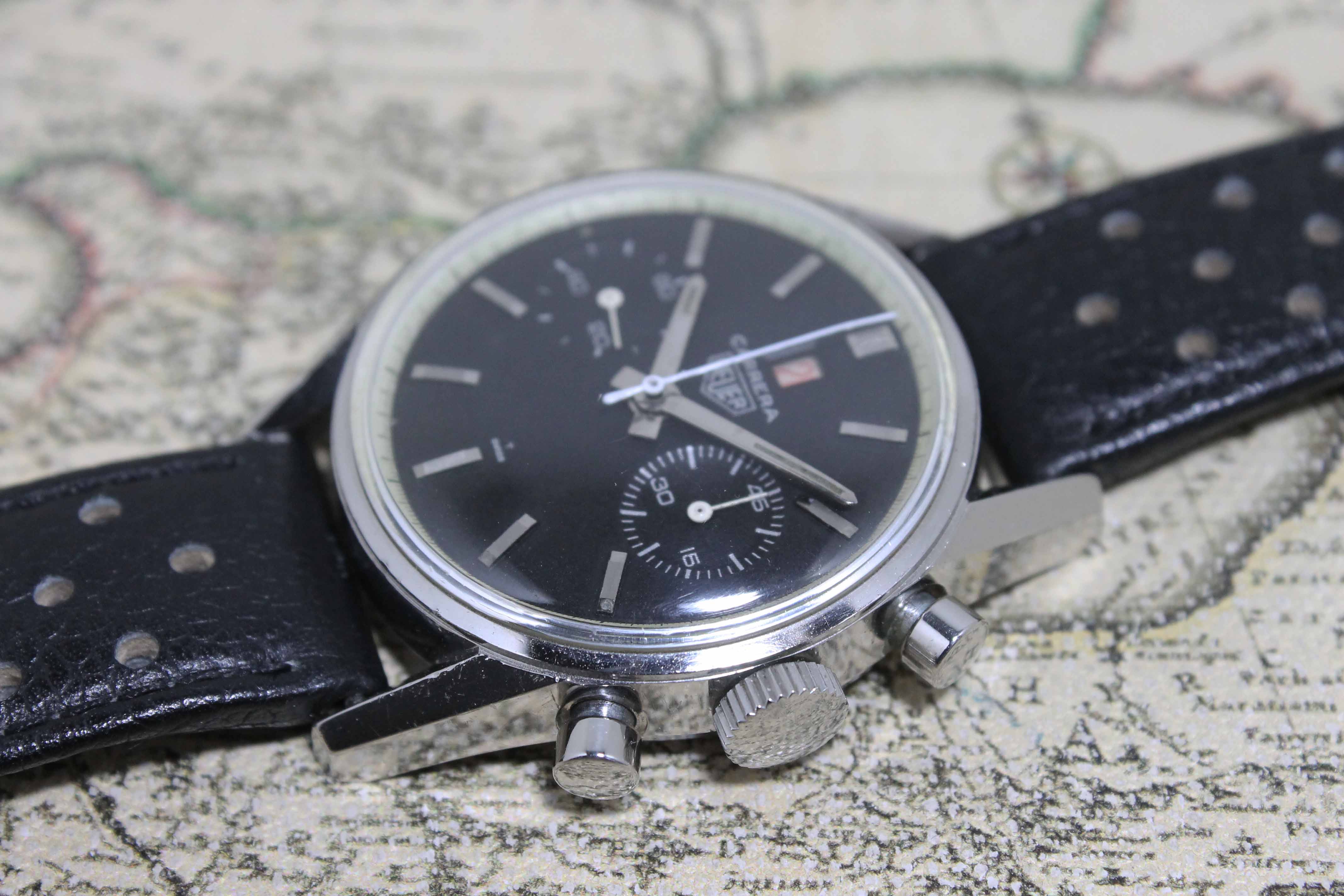 1968 Heuer Carrera Dato 45 1st Execution Ref. 3147N