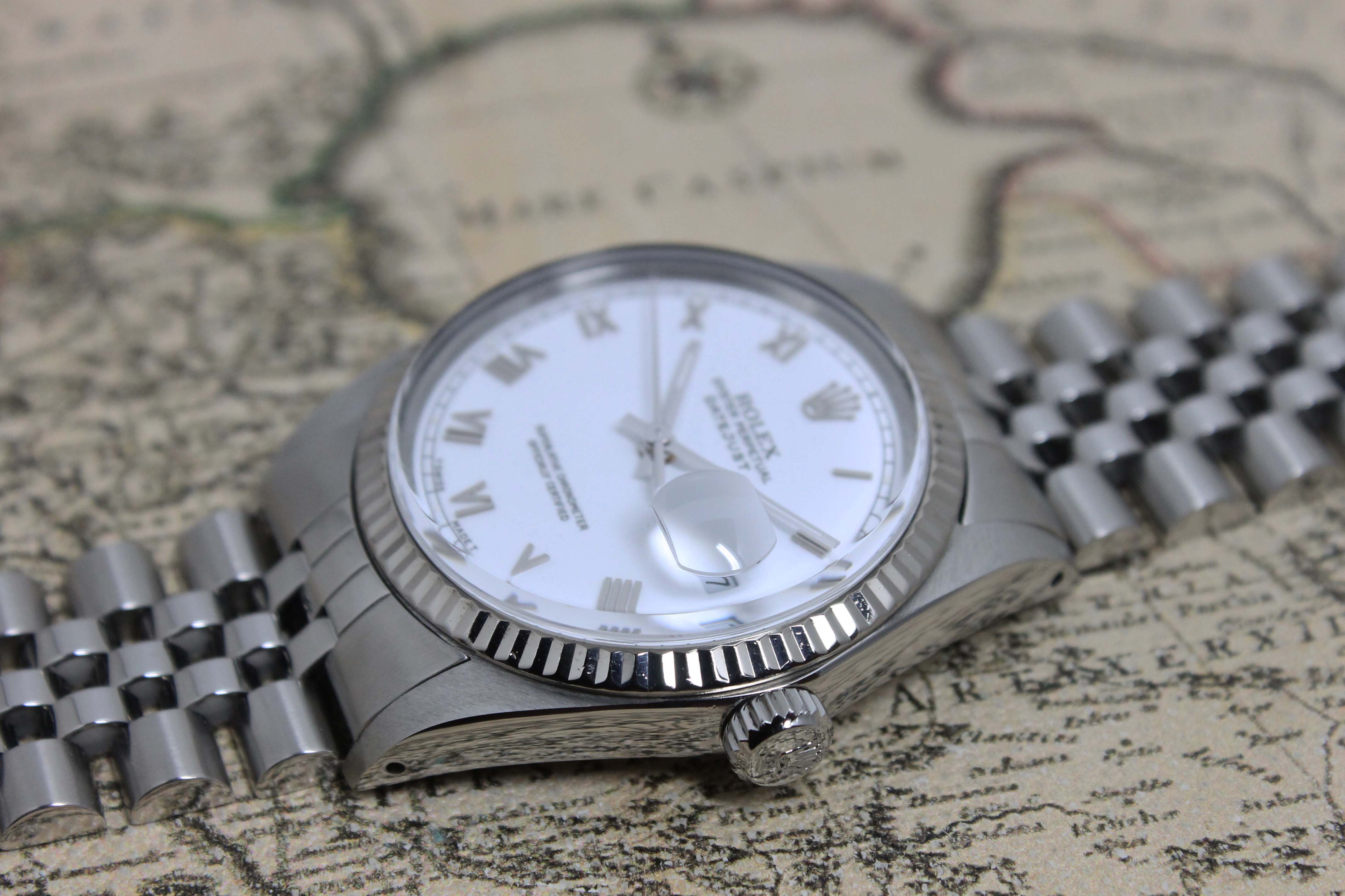 1987 Rolex Datejust White Roman Dial Ref. 16014