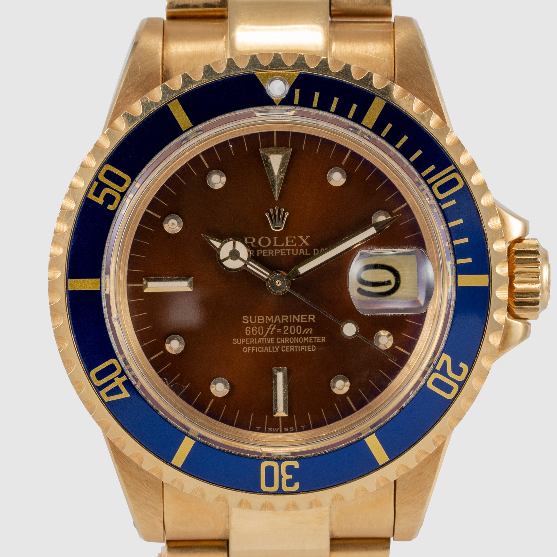 1978 Rolex Submariner 18K Tropical Dial Ref. 1680