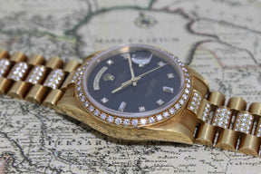 1990 Rolex Day Date with Diamond Bracelet Ref. 18348