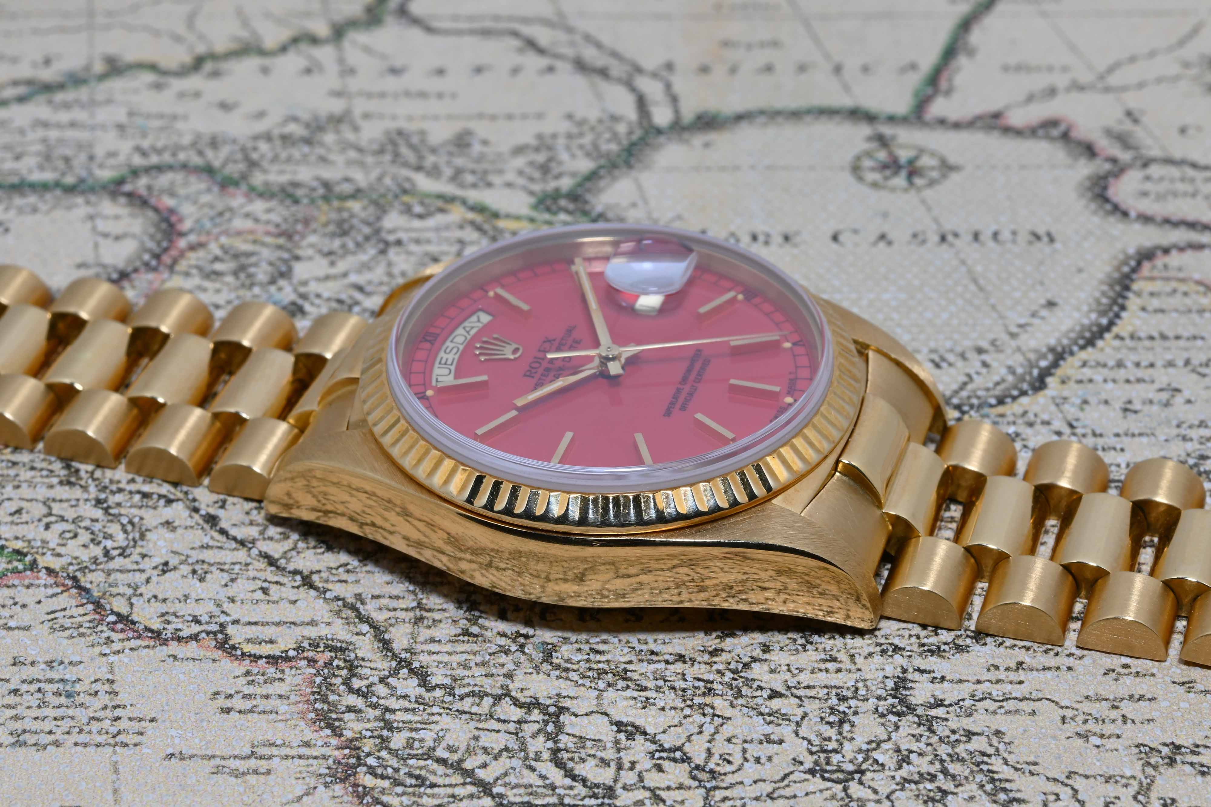 1984 Rolex Day Date Raspberry Stella Ref. 18038