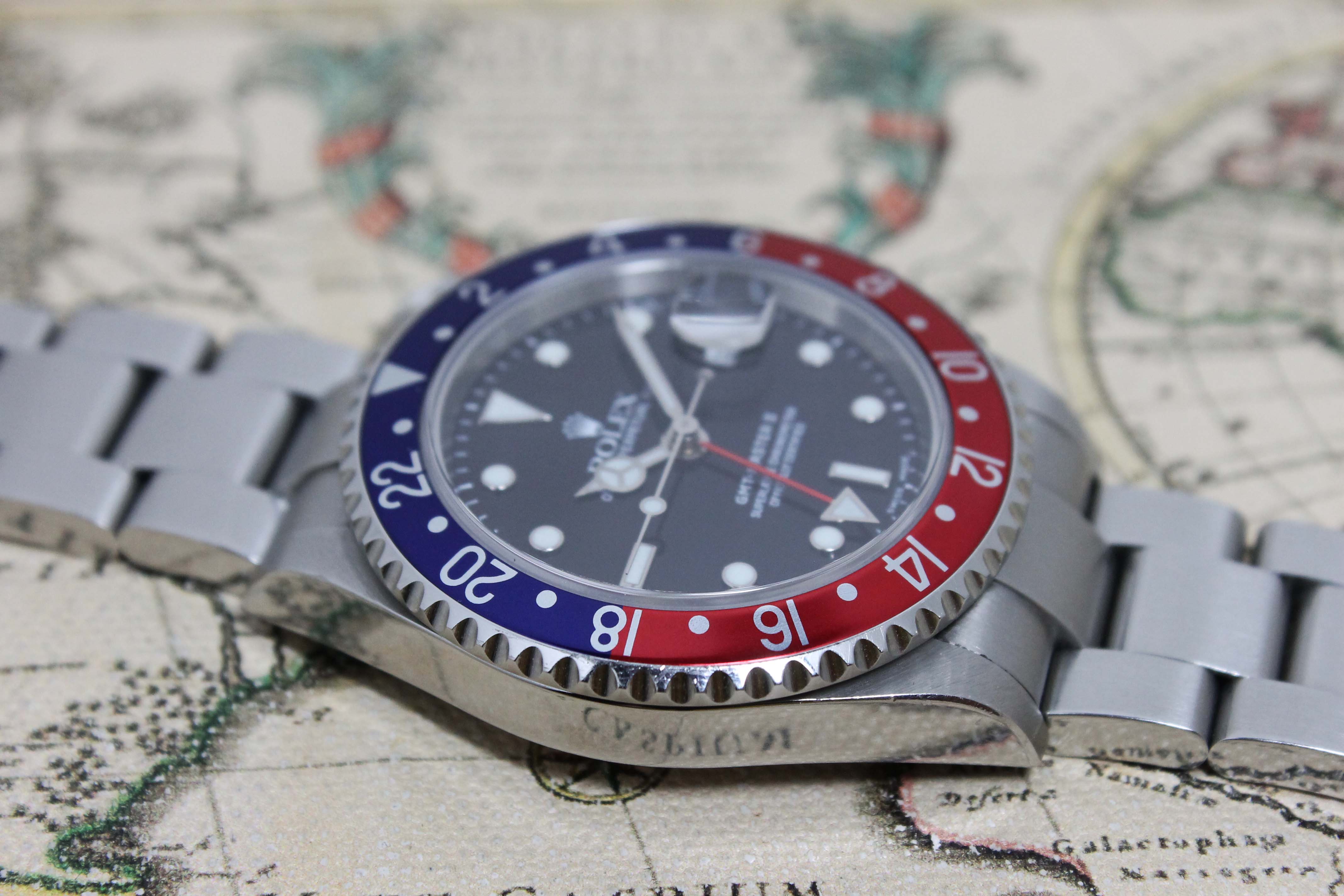 2005 Rolex GMT Master II Pepsi Unpolished Ref. 16710 (with Papers)