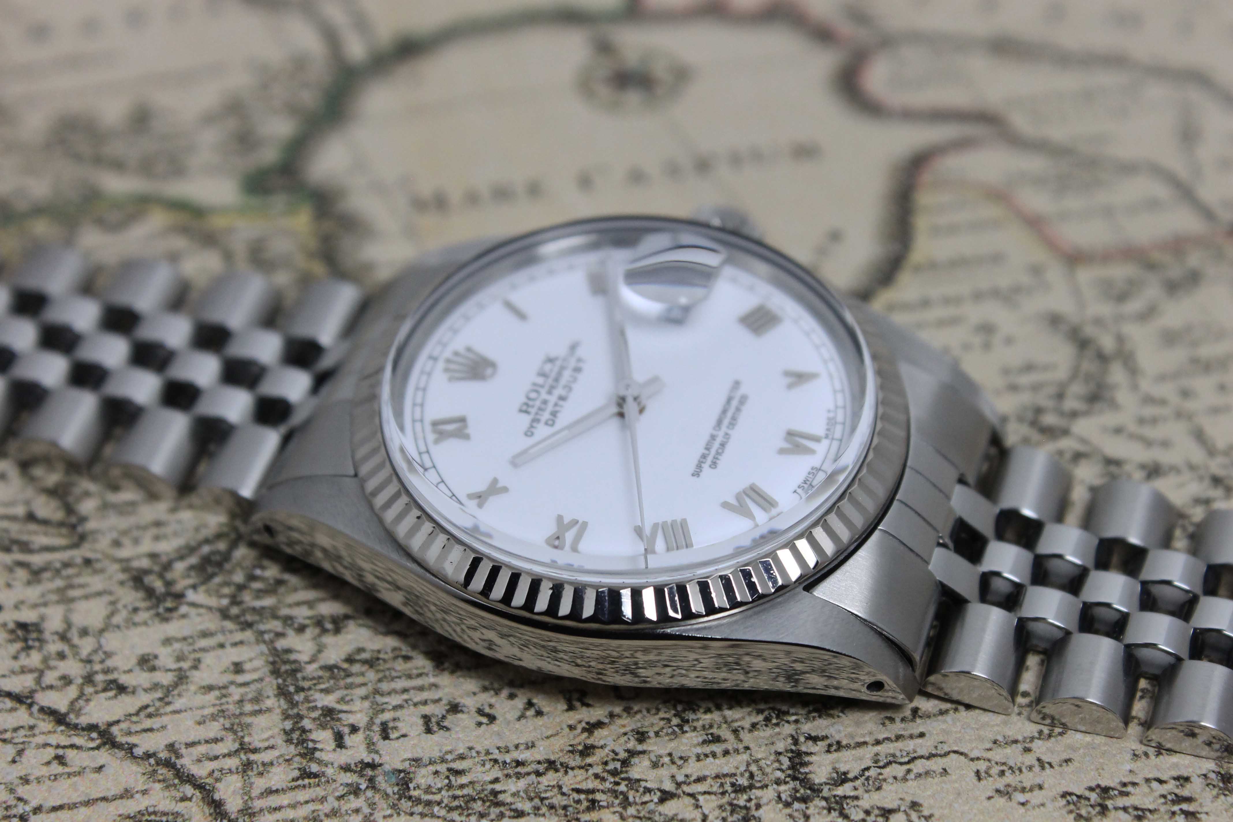 1987 Rolex Datejust White Roman Dial Ref. 16014