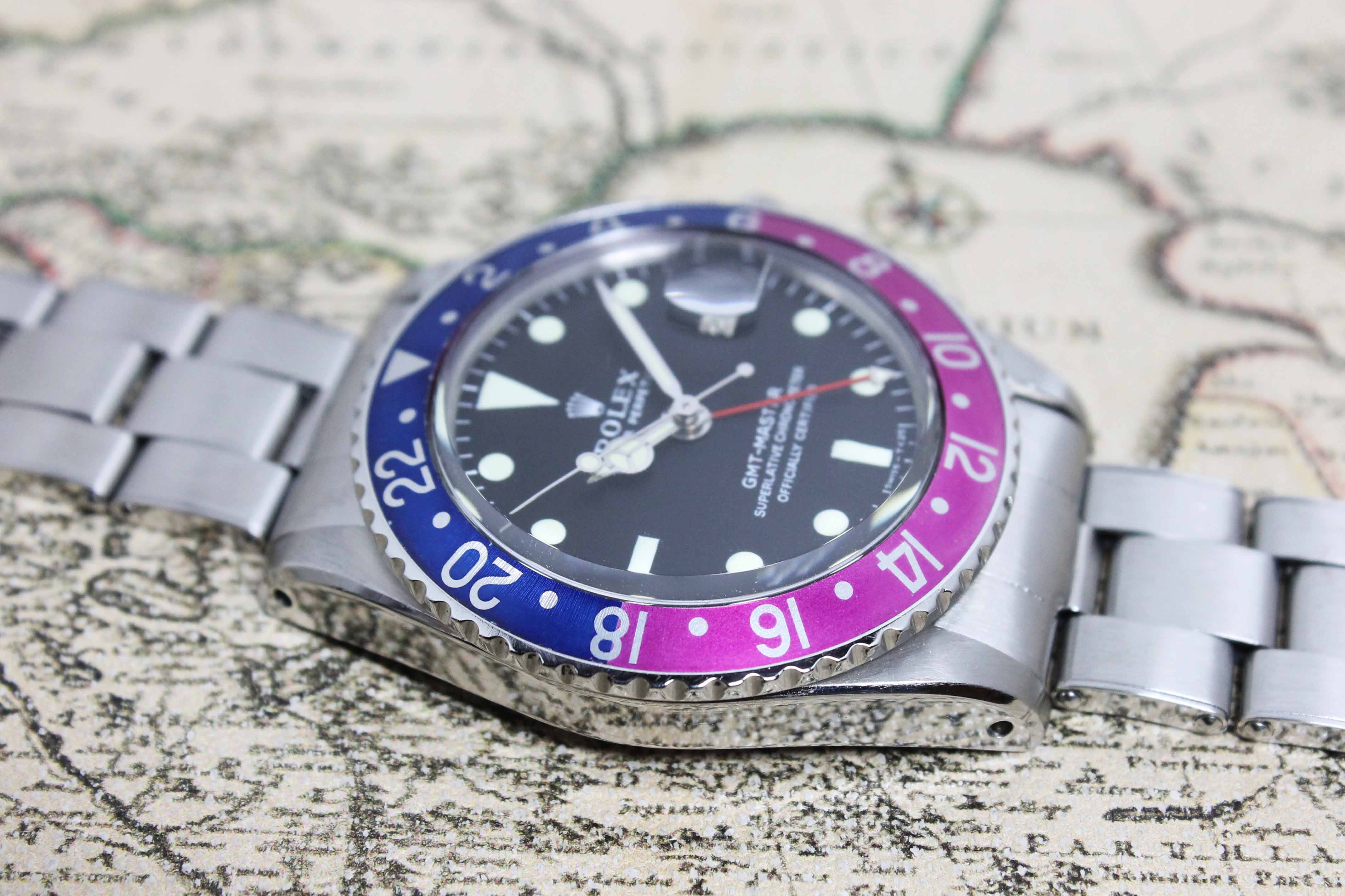 1966 Rolex GMT Master MK 0.5 Fuchsia 'Small GMT Hand' Ref. 1675