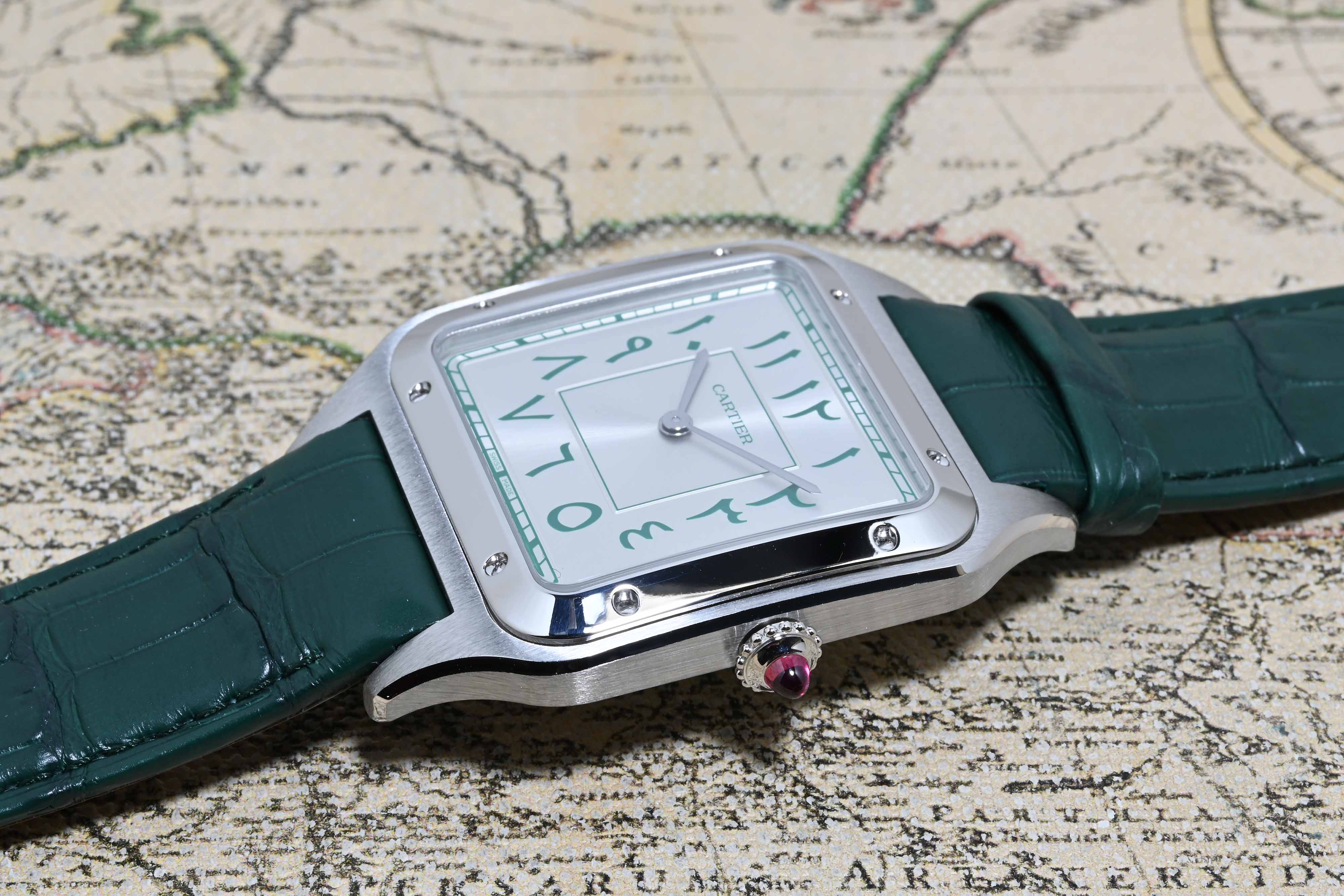 2022 Cartier Santos Dumont Platinum Middle East Limited Edition Ref. WGSA0060 (New-Full Set)