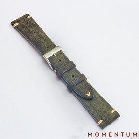 Vintage Strap Olive - Suede Leather - Momentum Dubai