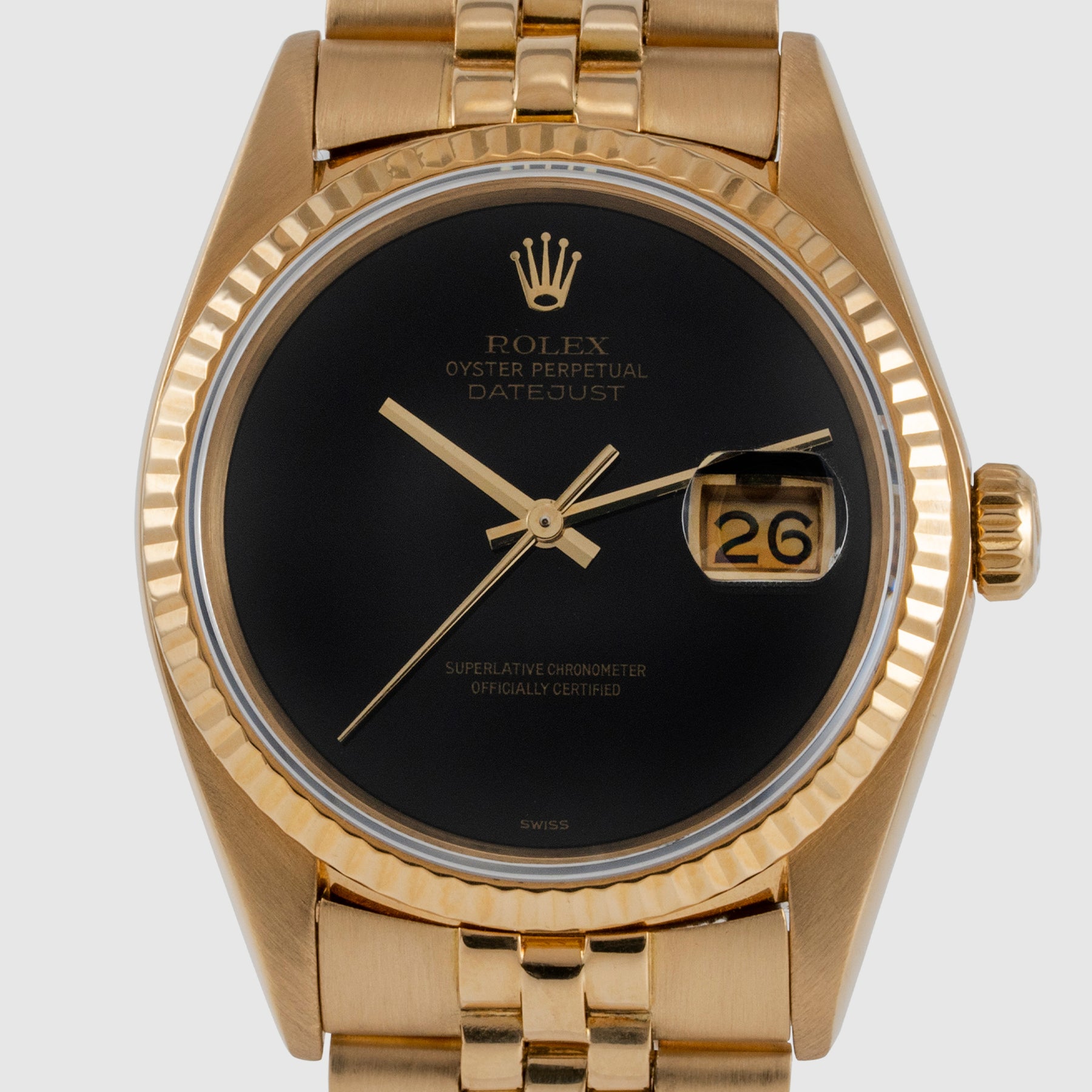 1980 Rolex Datejust Onyx Dial Ref. 16018